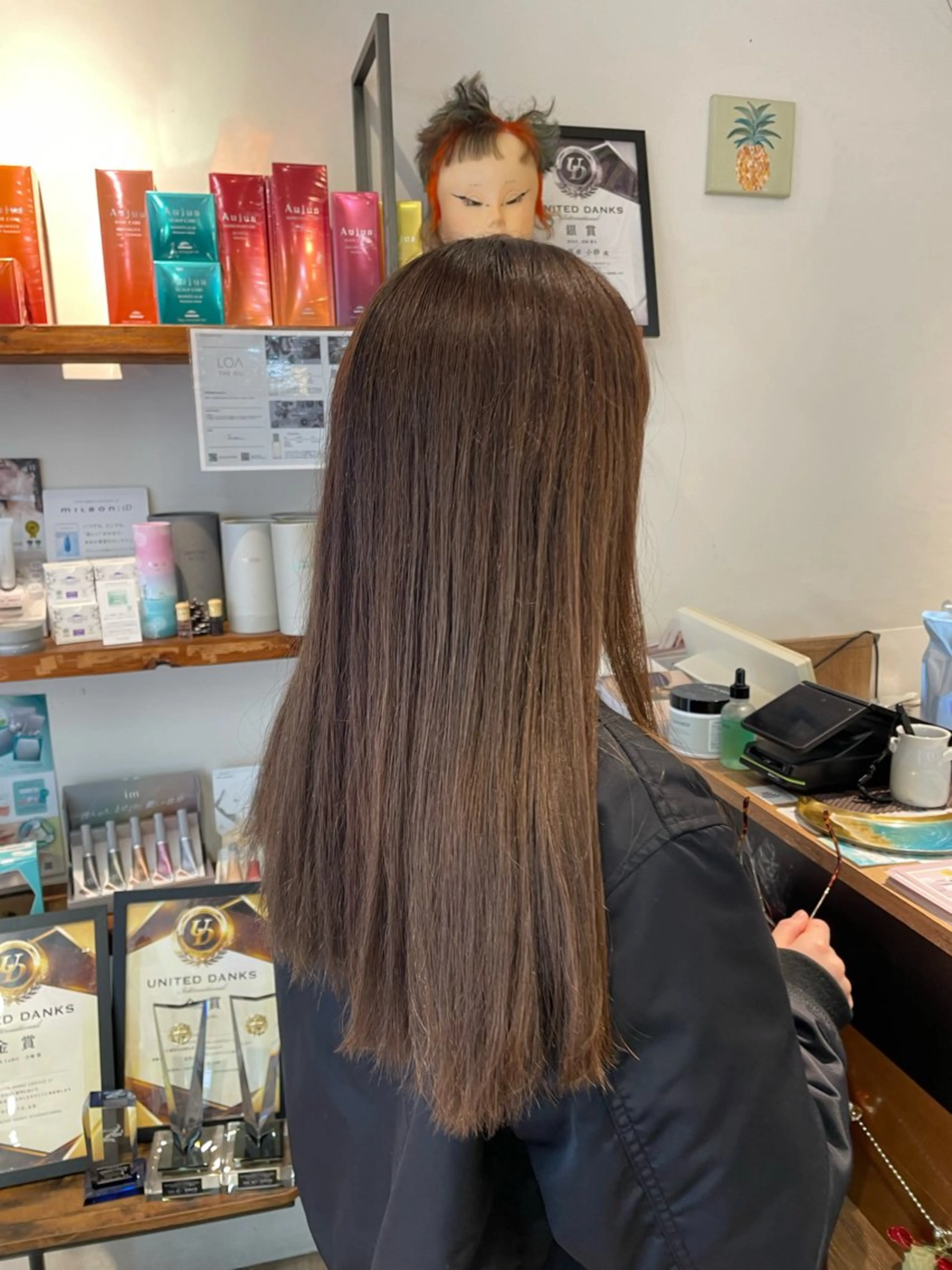 ロング カラー カット ヘアカラー トリートメント このみ/髪質改善 /ヘアアレンジ🫧のヘアスタイル