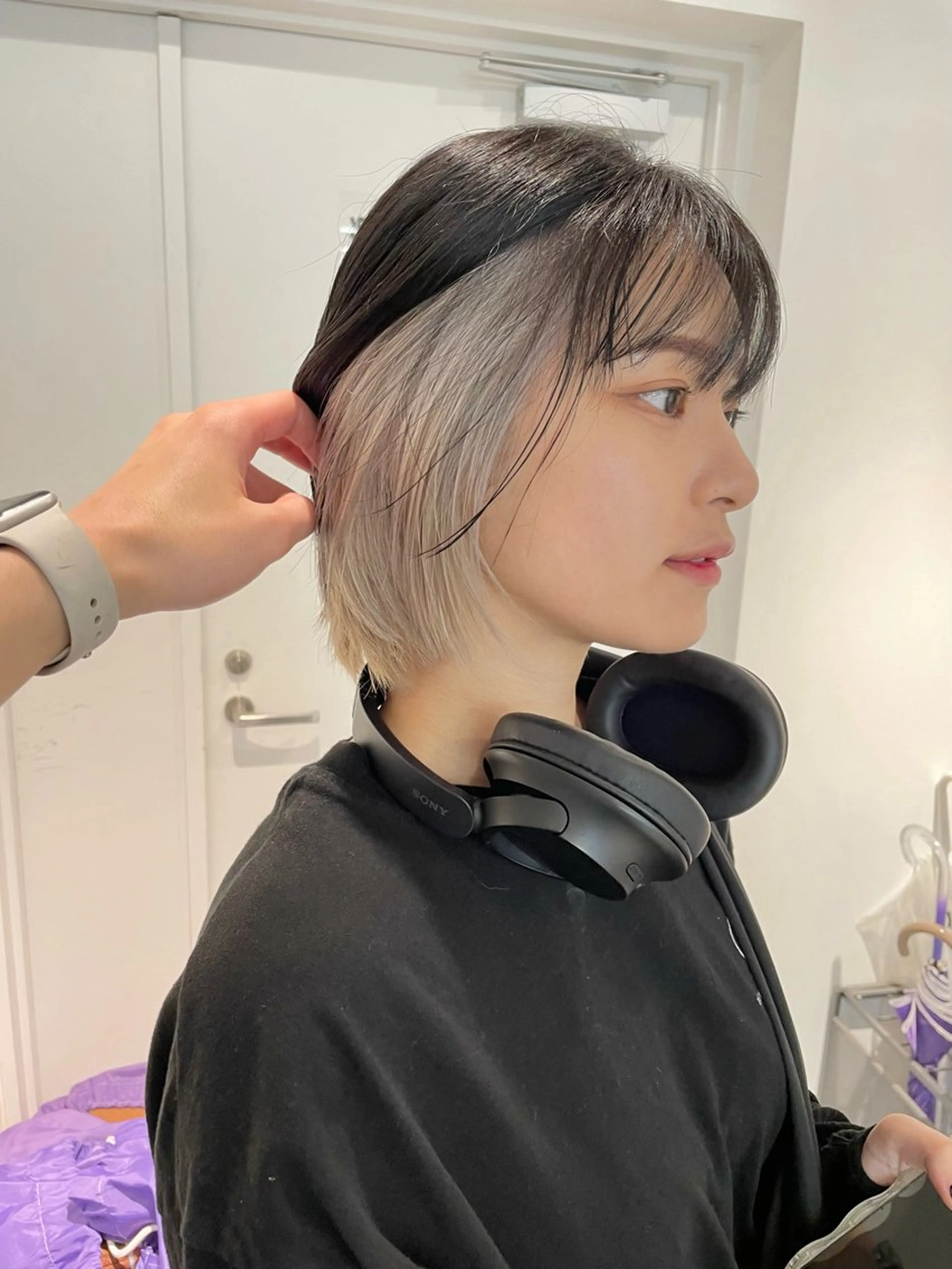 ショート カラー ヘアアレンジ ヘアカラー トリートメント 🎗秋山勇 /三宮指名No.1のヘアスタイル
