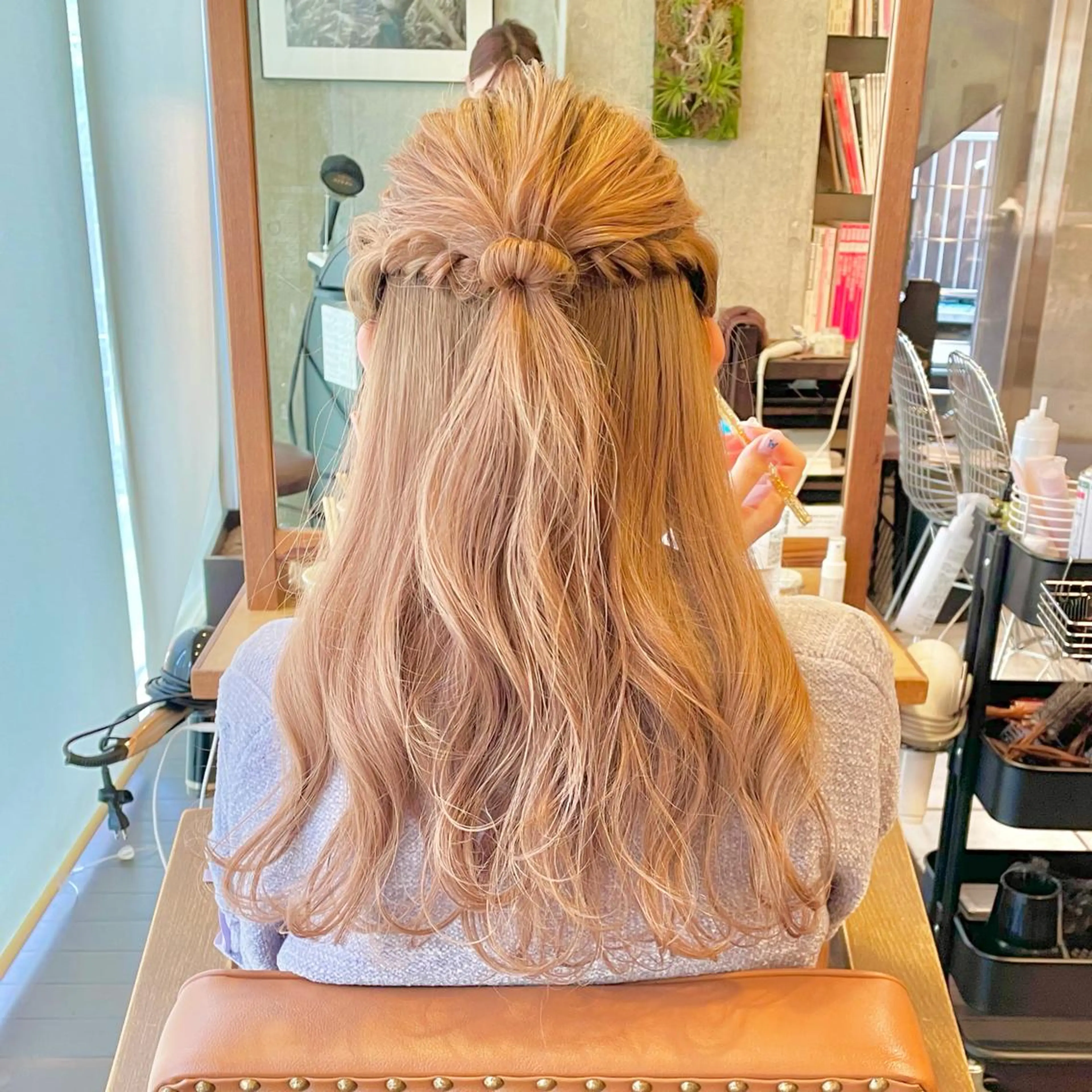 ヘアアレンジ ハーフアップ 🫧BUBBLES 新所沢　かとうゆきのヘアスタイル