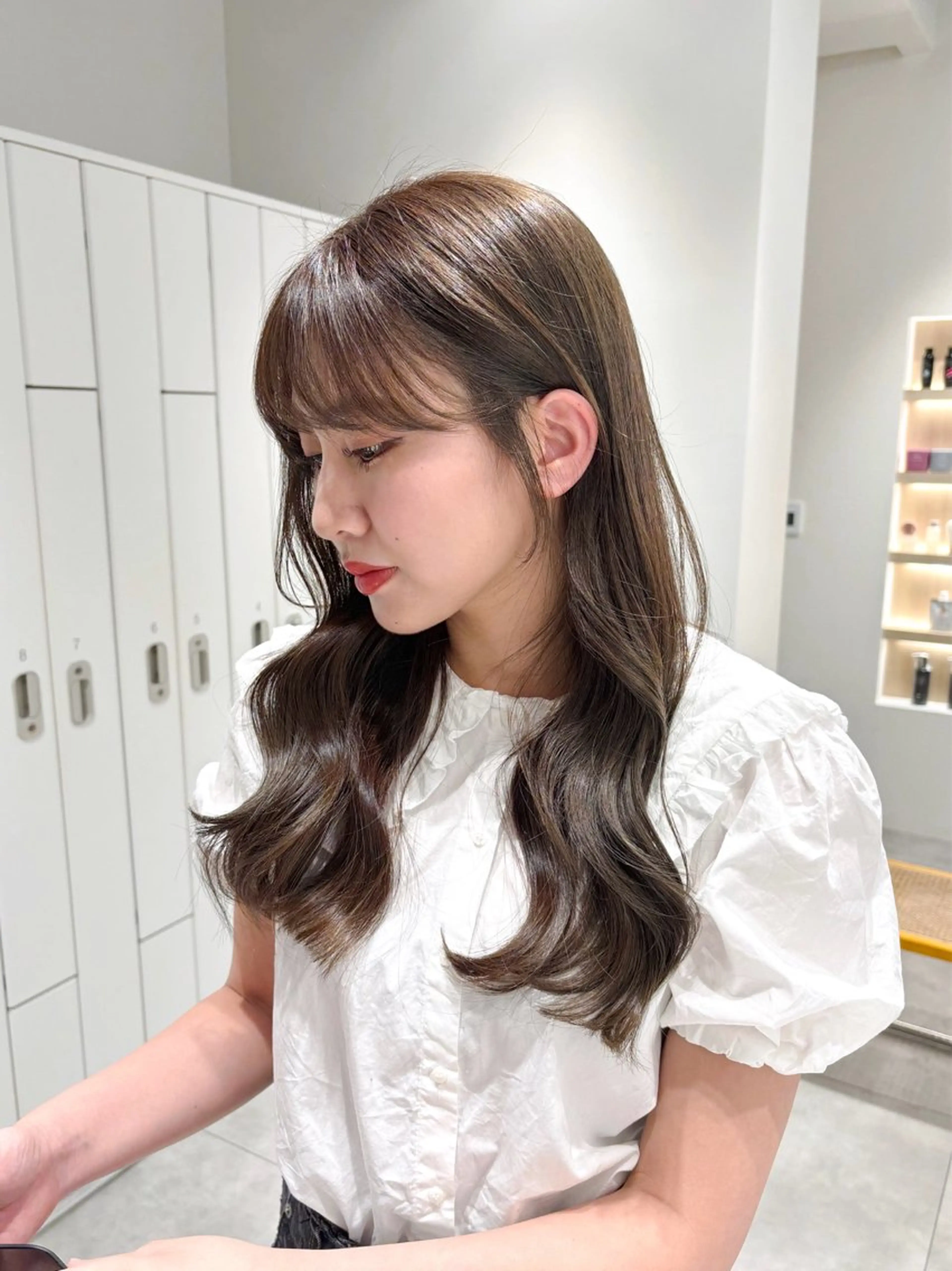 ロング カラー ヘアカラー トリートメント ばんちなつ / ボブ/透明感カラーのヘアスタイル