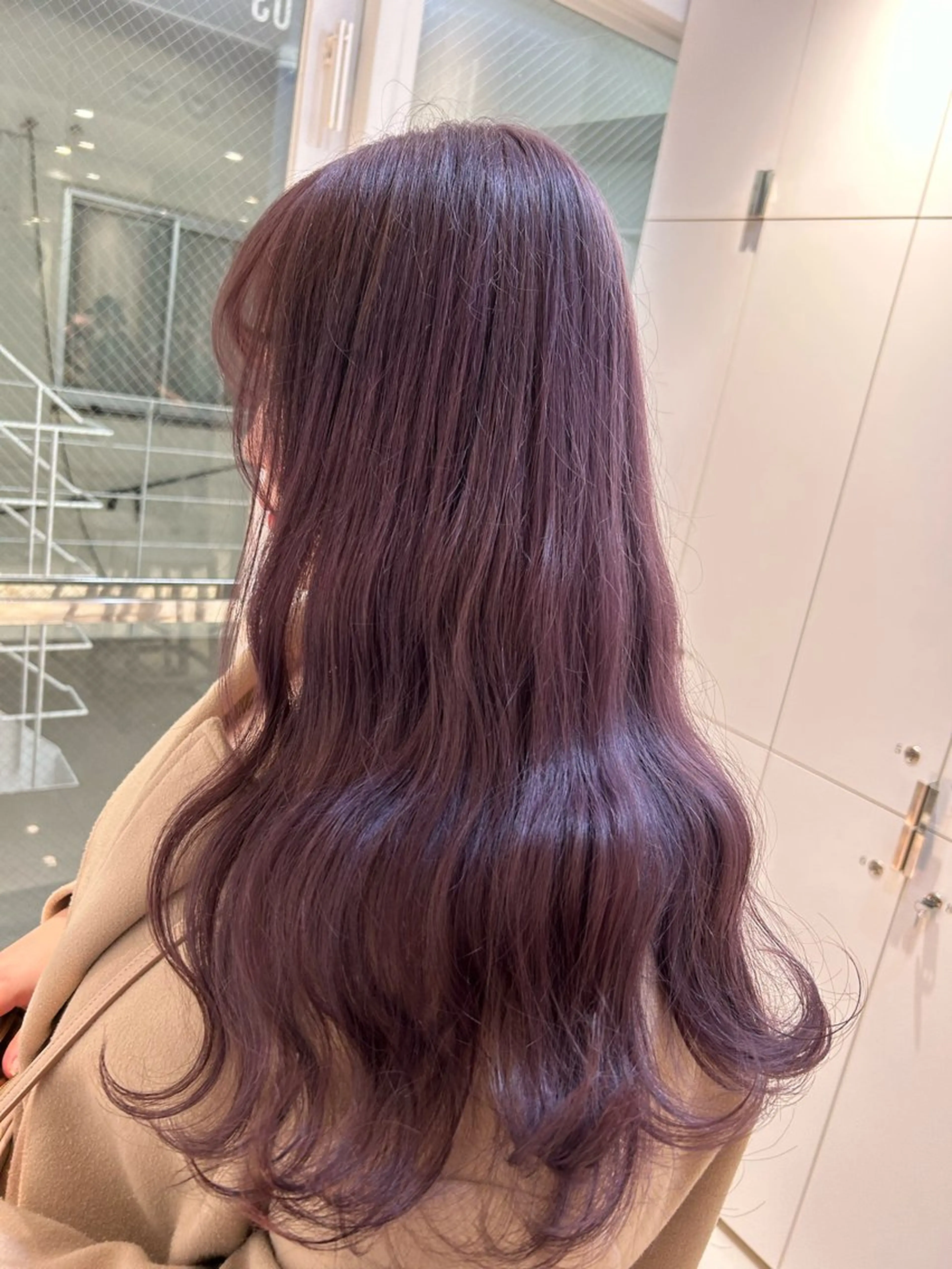 ロング カラー ラベンダーカラー 《暖色/韓国レイヤー 》🇰🇷桑原ユキネのヘアスタイル