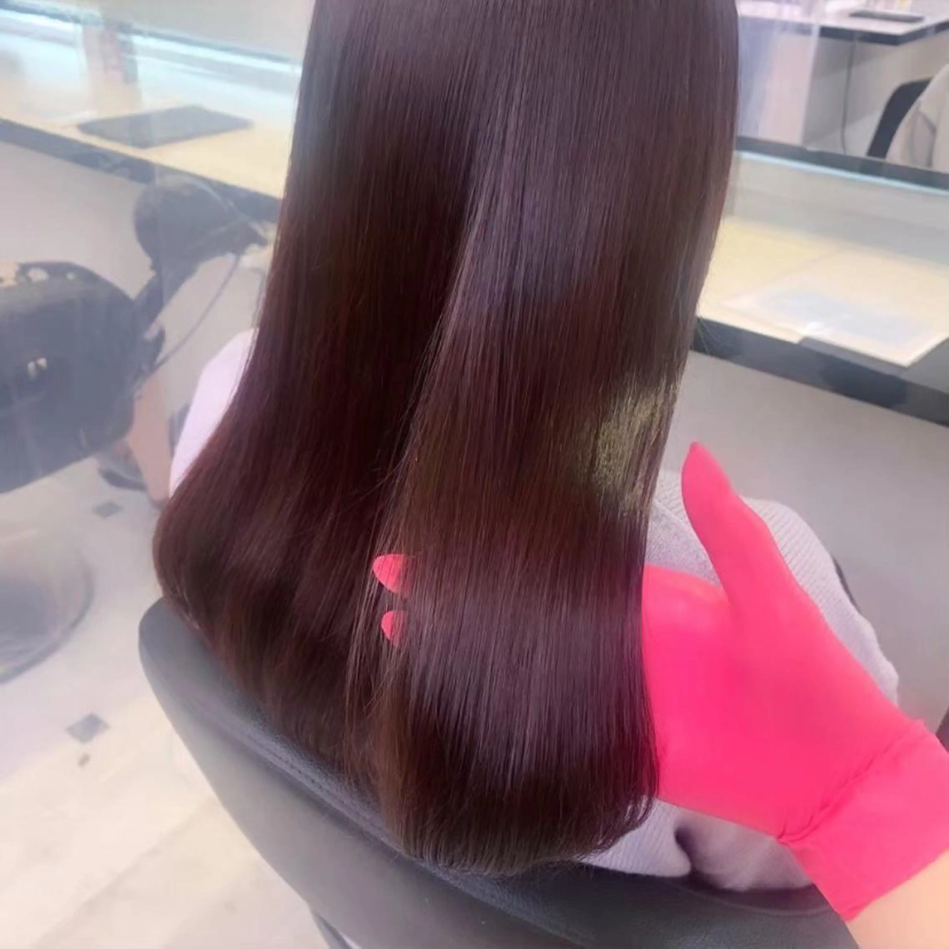 ミディアム カラー ヘアアレンジ 💕ブリーチカラー☁ 髪質改善💖サワのヘアスタイル