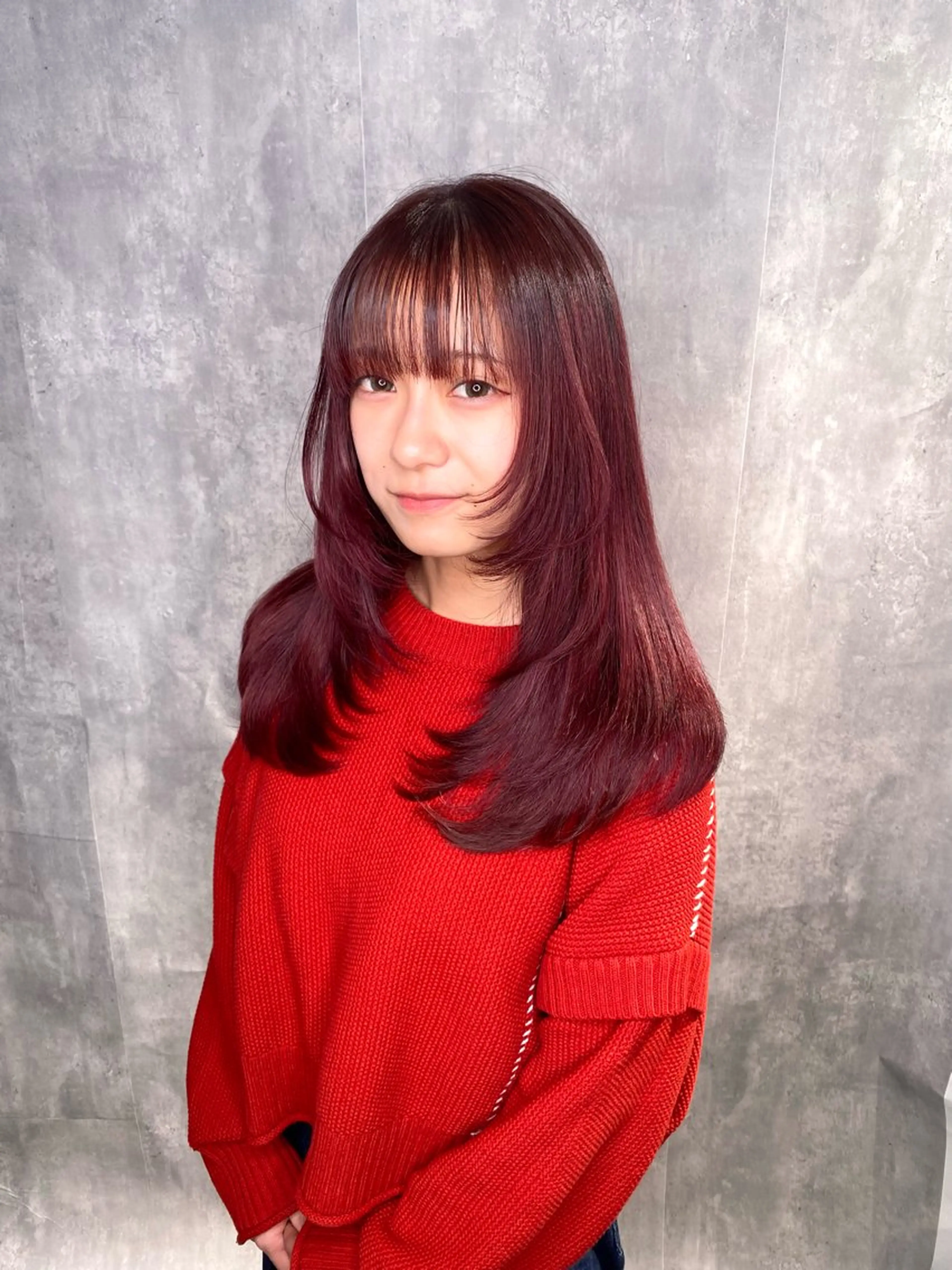 カラー ヘアカラー トリートメント ヘッドスパ 💫miyu💫デザ インカラー/アレンジのヘアスタイル