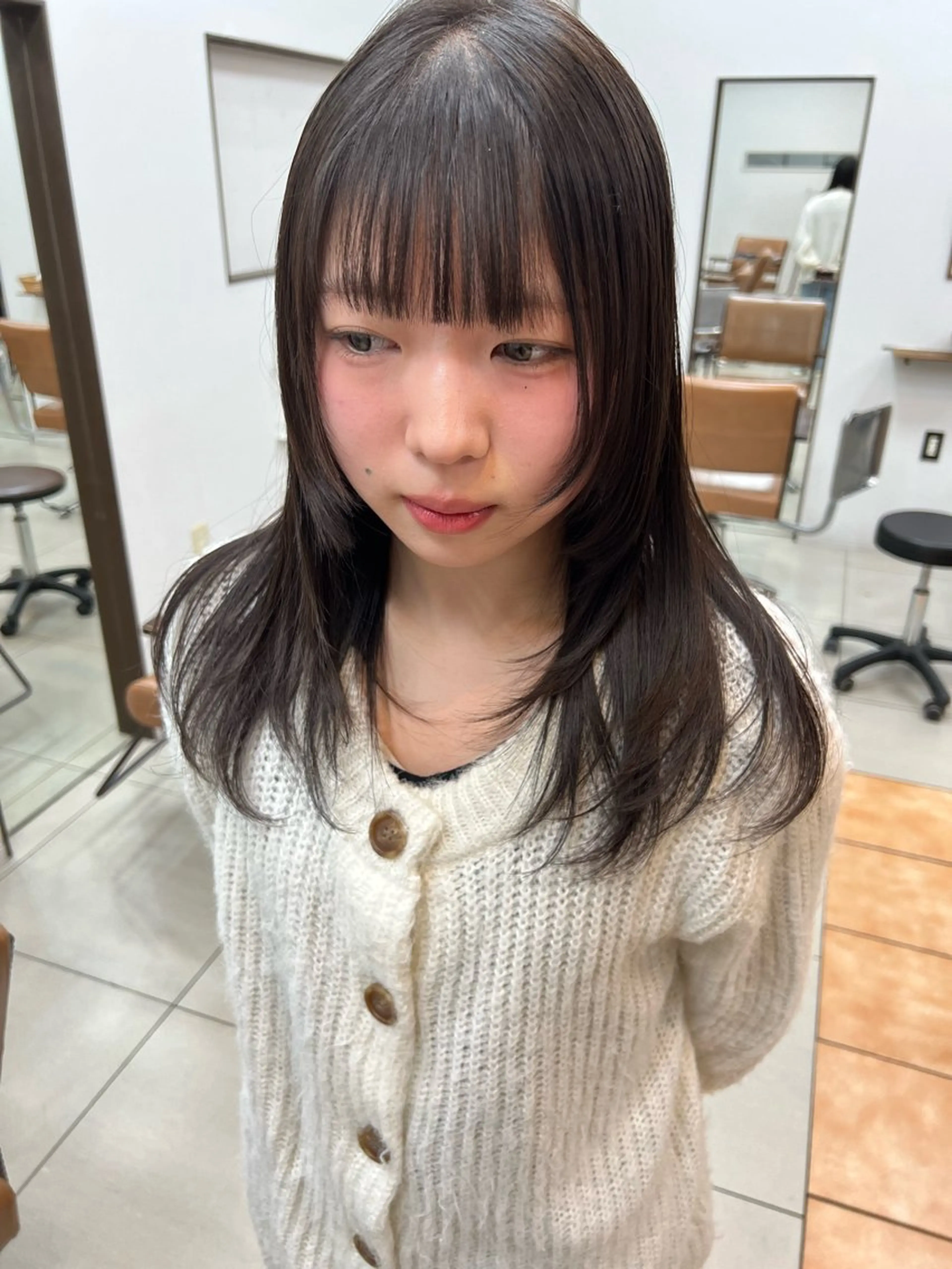 ミディアム 森本 翔大のヘアスタイル