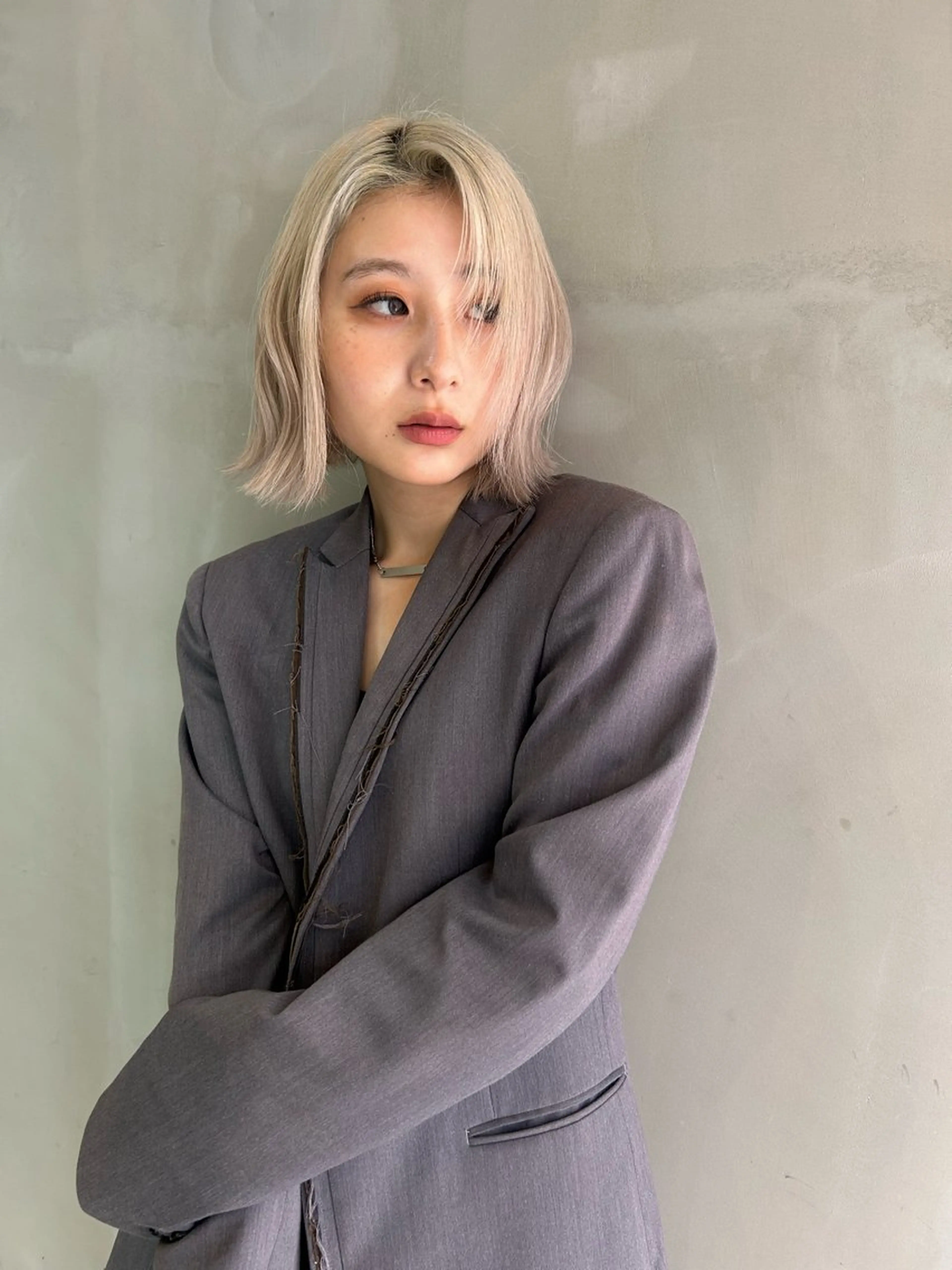 セミロング カット ヘアカラー トリートメント ハイトーン/ブリーチ 🧁soraのヘアスタイル