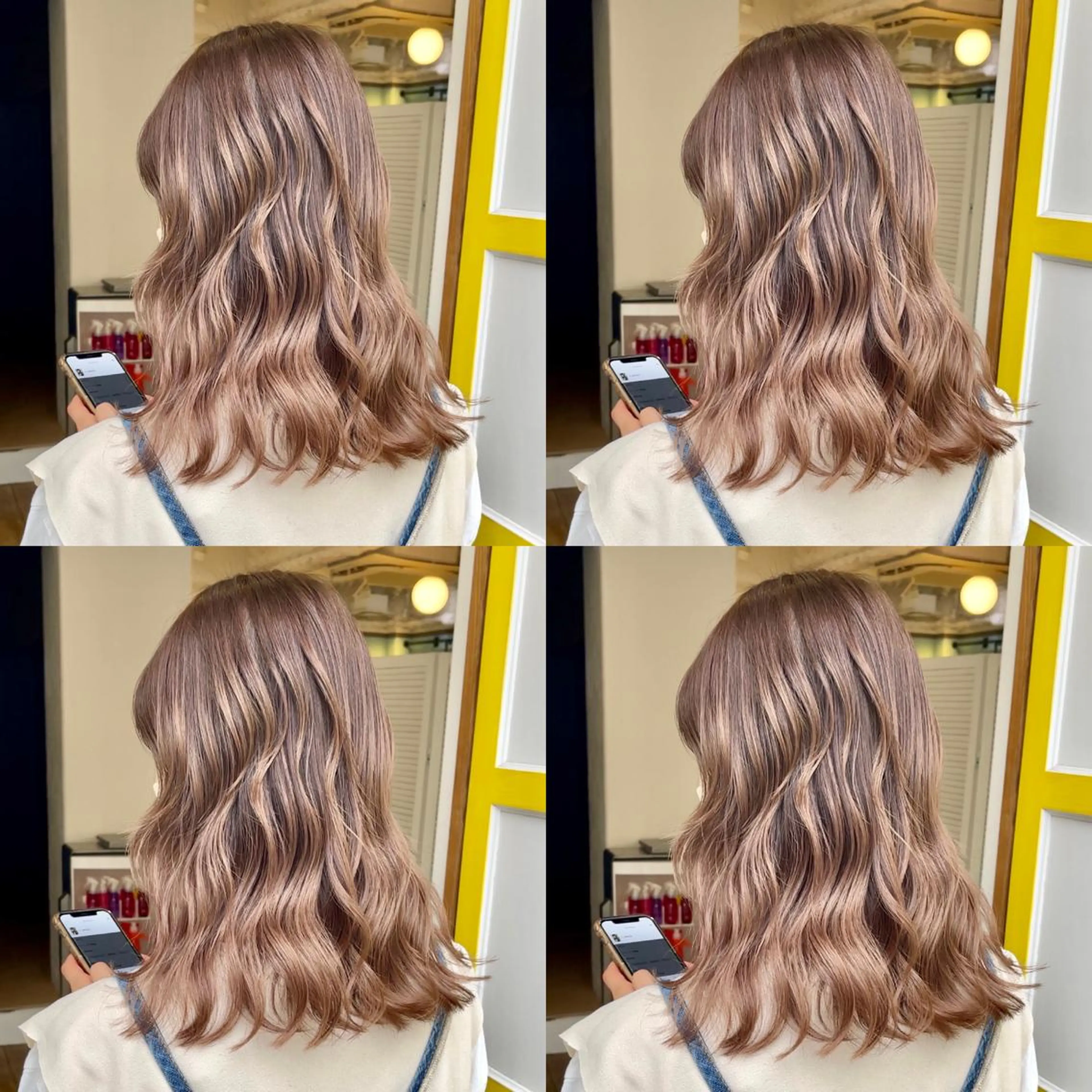 ミディアム カラー 大人可愛い透明感🌟 小顔・韓国髪🌟野中のヘアスタイル