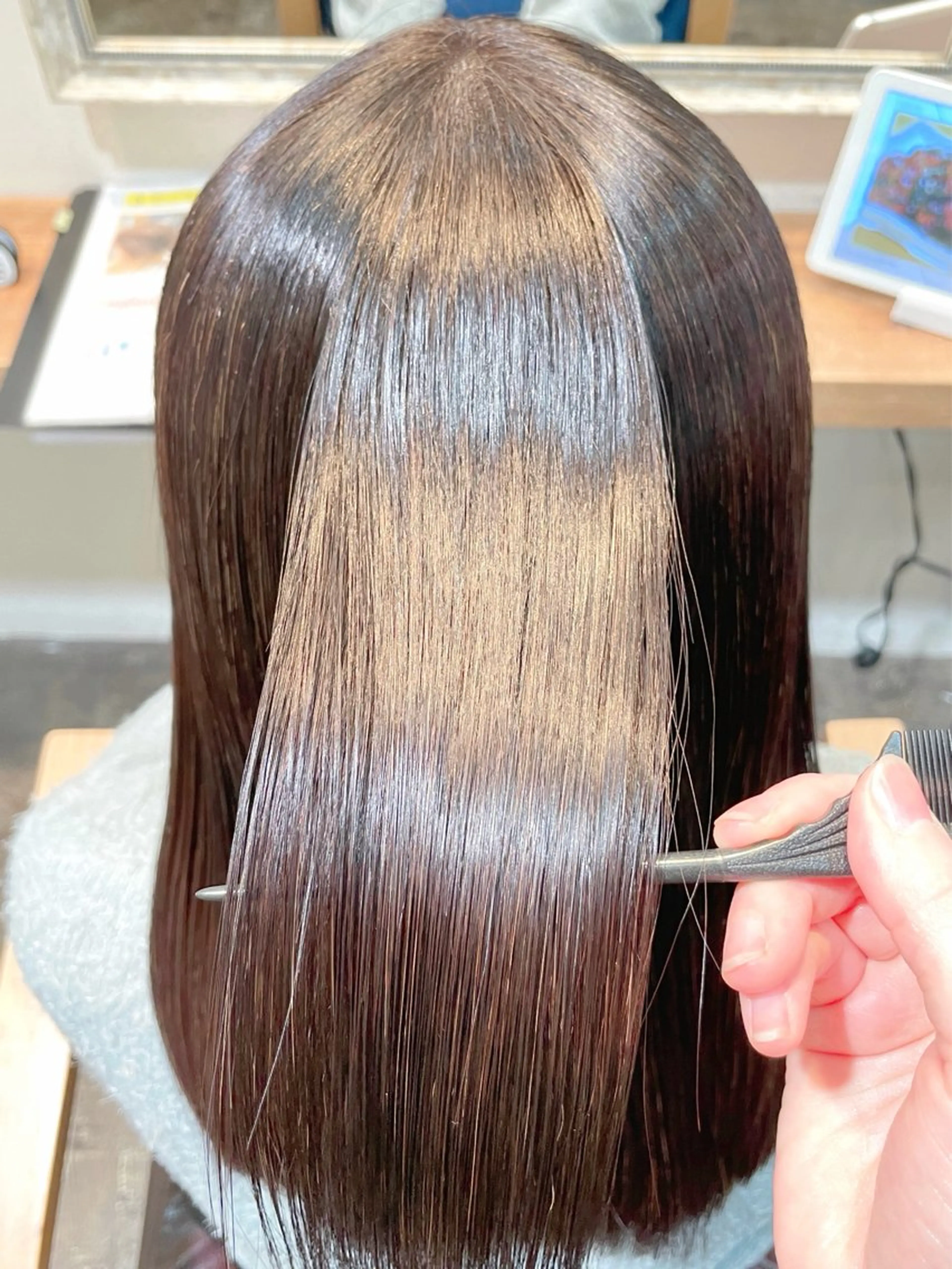 セミロング 坂本 かのんのヘアスタイル