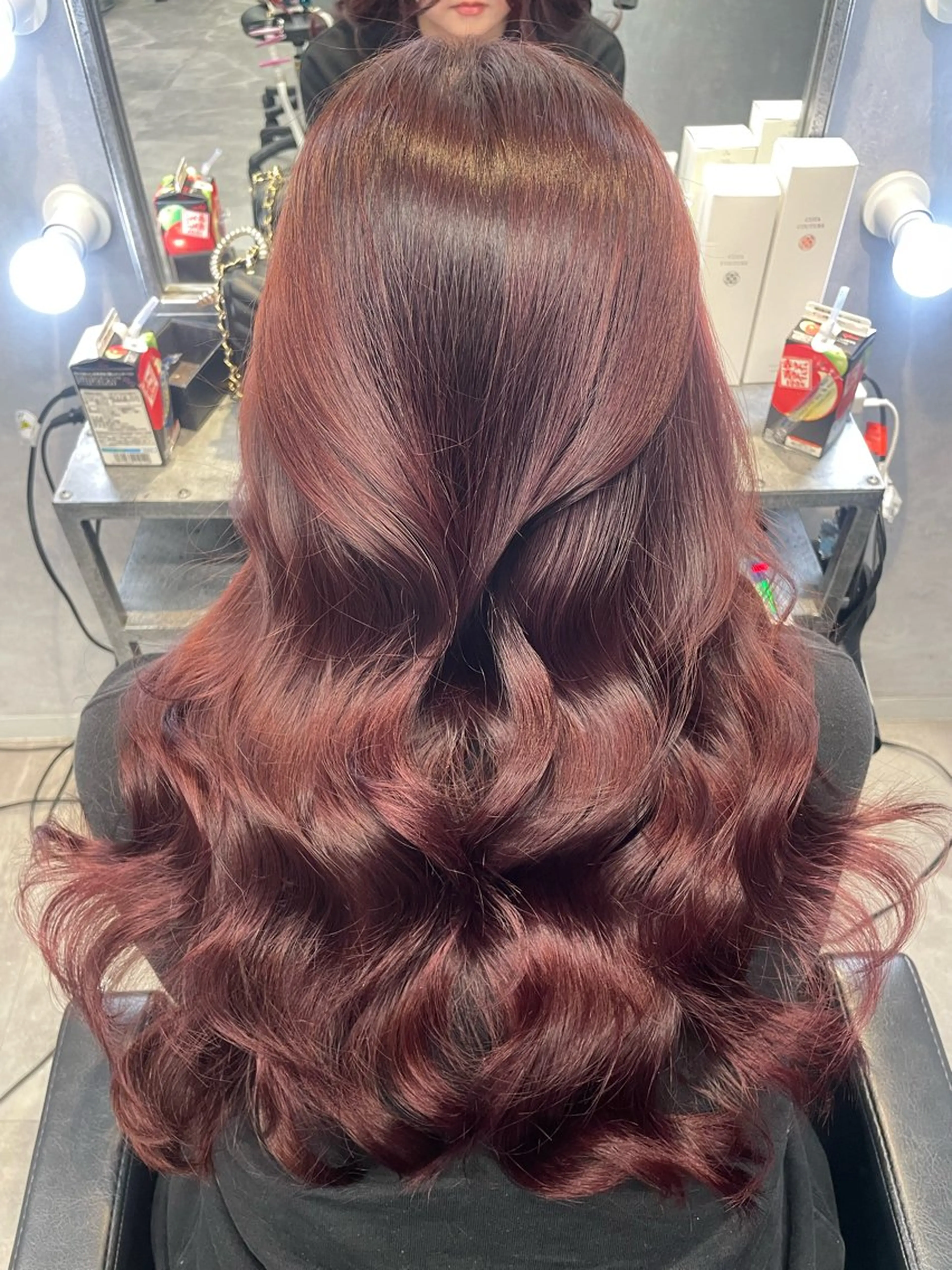 ロング カラー ダブルカラー ヘアカラー mimiiy fukaのヘアスタイル