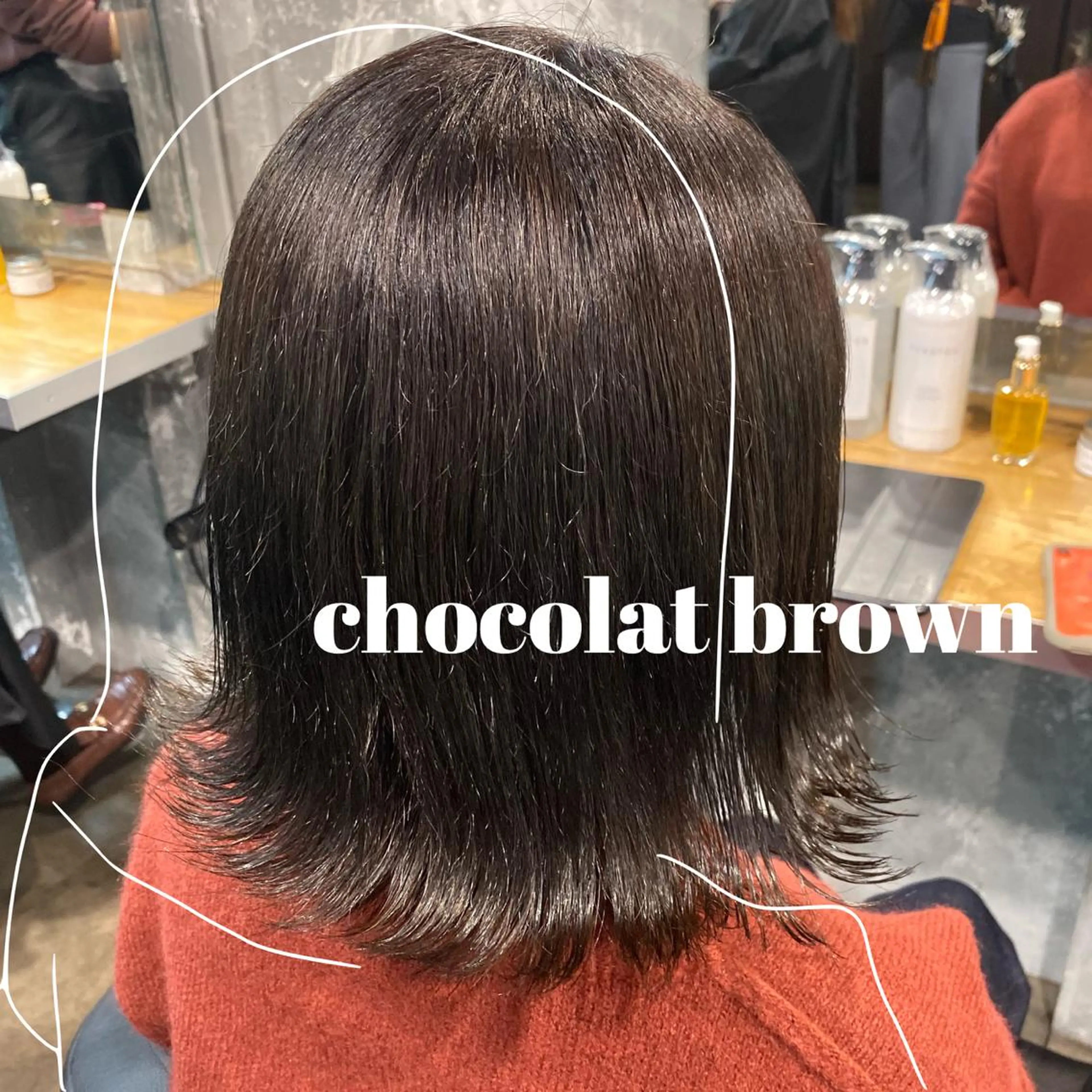 ミディアム カラー ヘアアレンジ 赤味消し.髪質改善 🌿𝘠𝘜𝘙𝘐のヘアスタイル