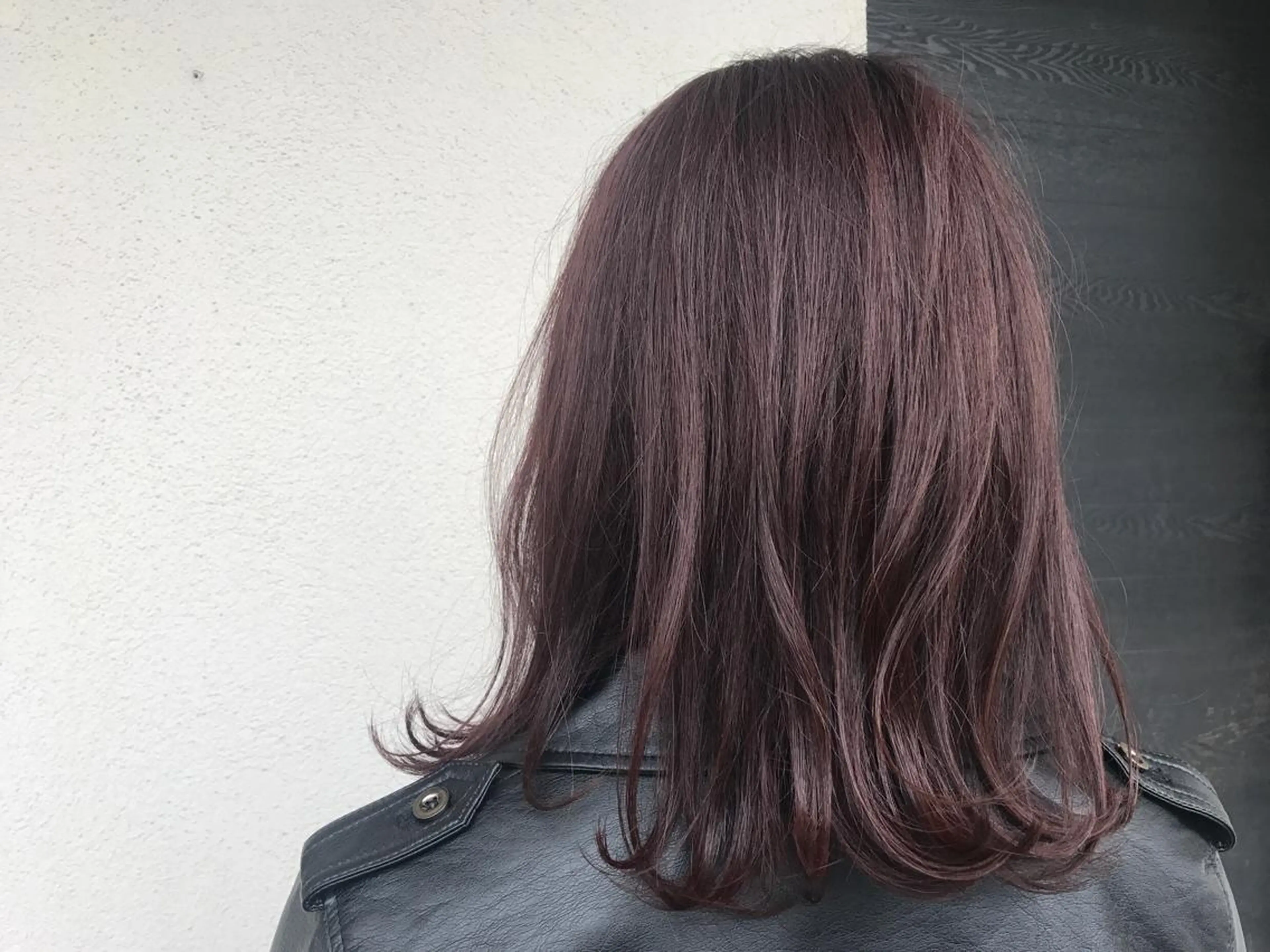 ミディアム カラー レッドカラー トリートメント 中村 瑞希のヘアスタイル