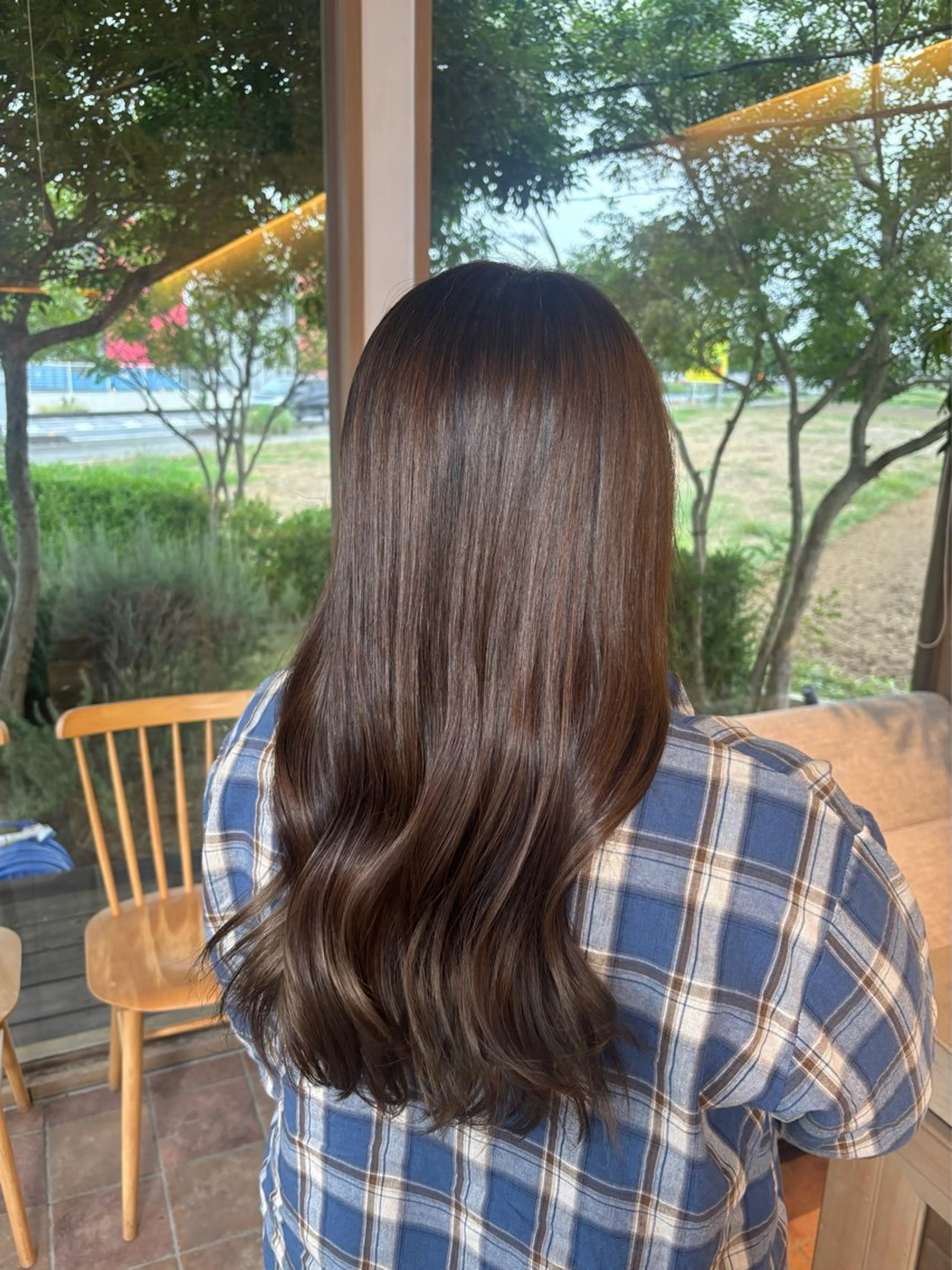 カラー ブラウンカラー グレージュ 加藤 礼奈のヘアスタイル