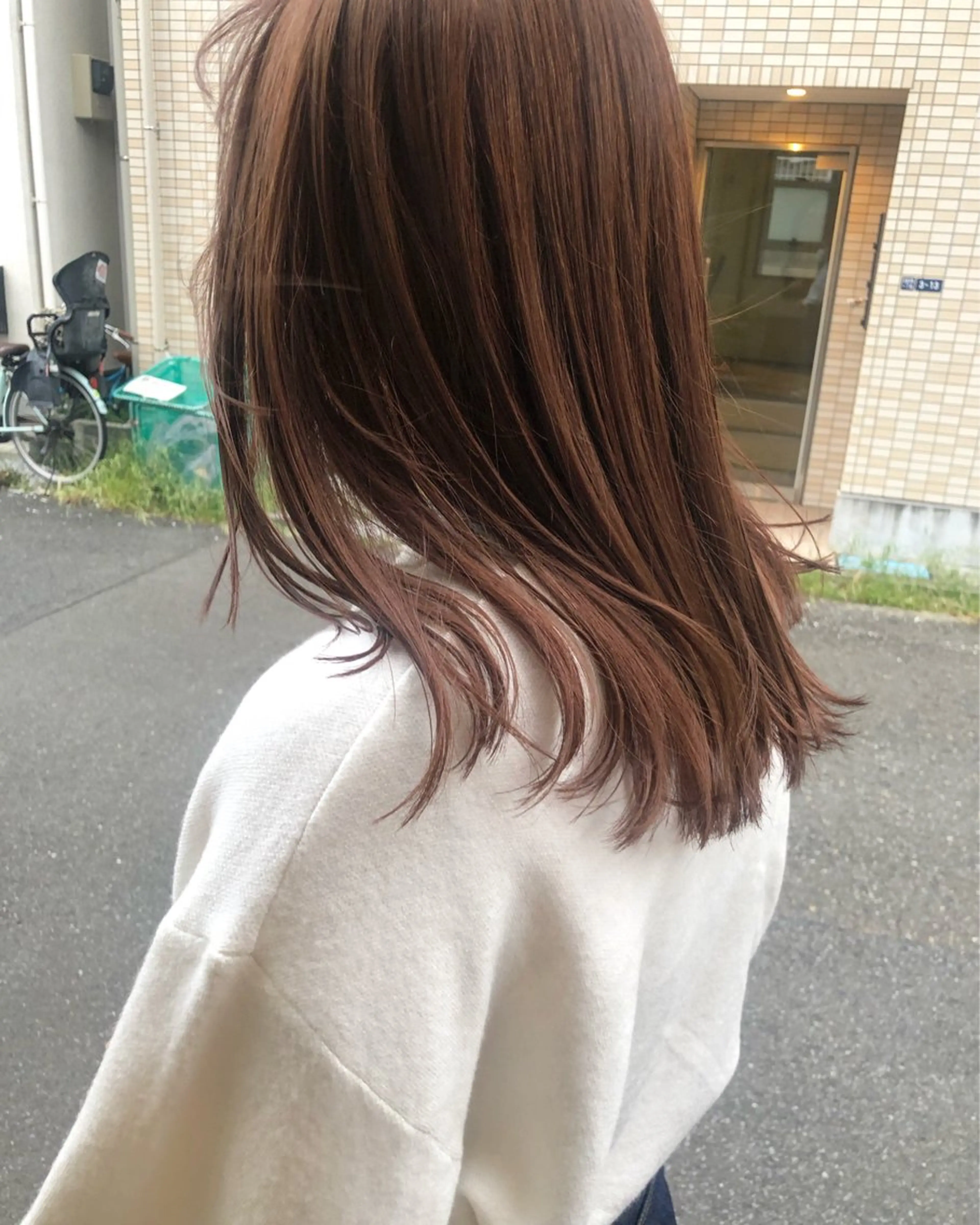 ミディアム カラー 透明感カラー 髪の悩みを解決！ 那須達敦のヘアスタイル