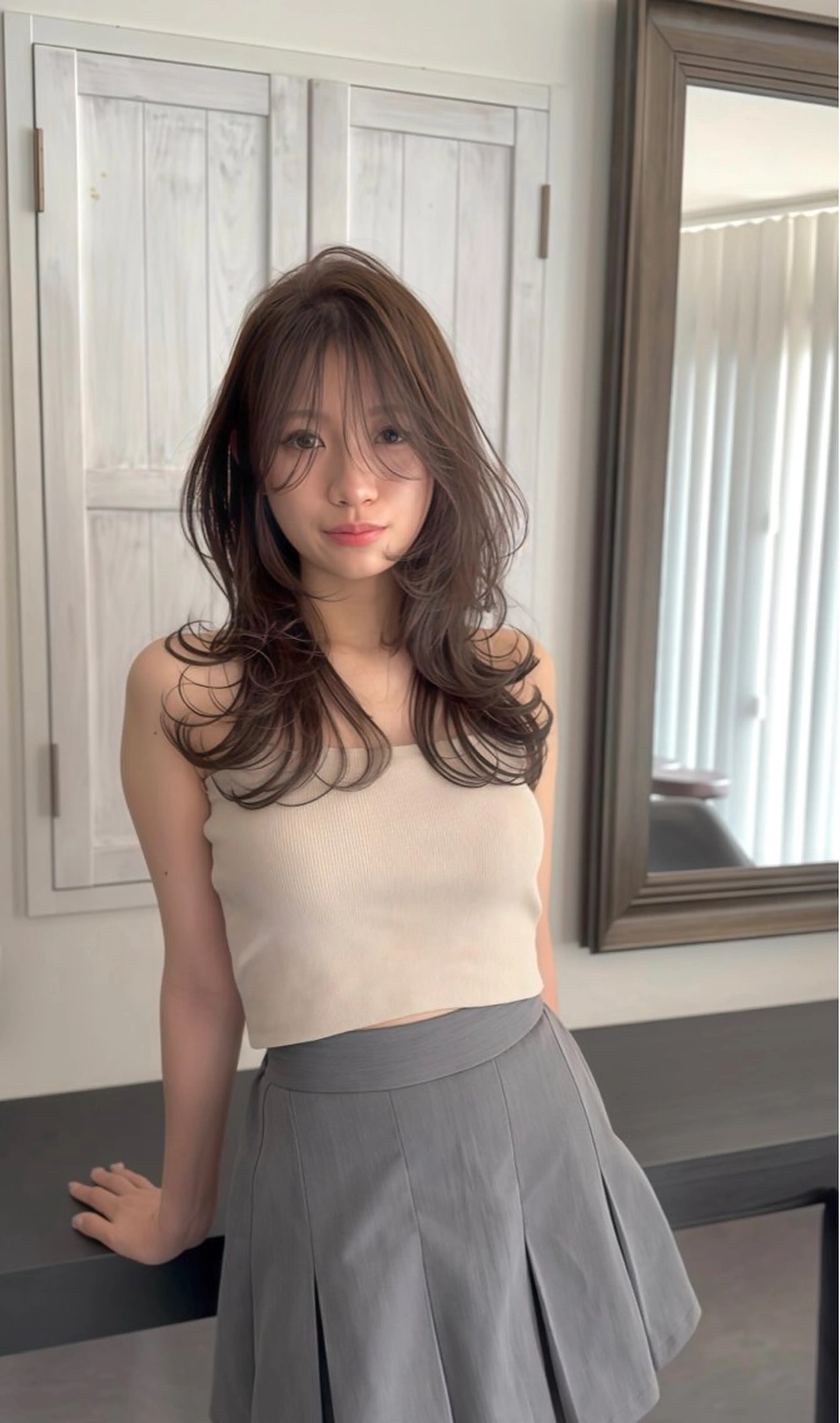 似合わせトレンドレイヤーカットの写真