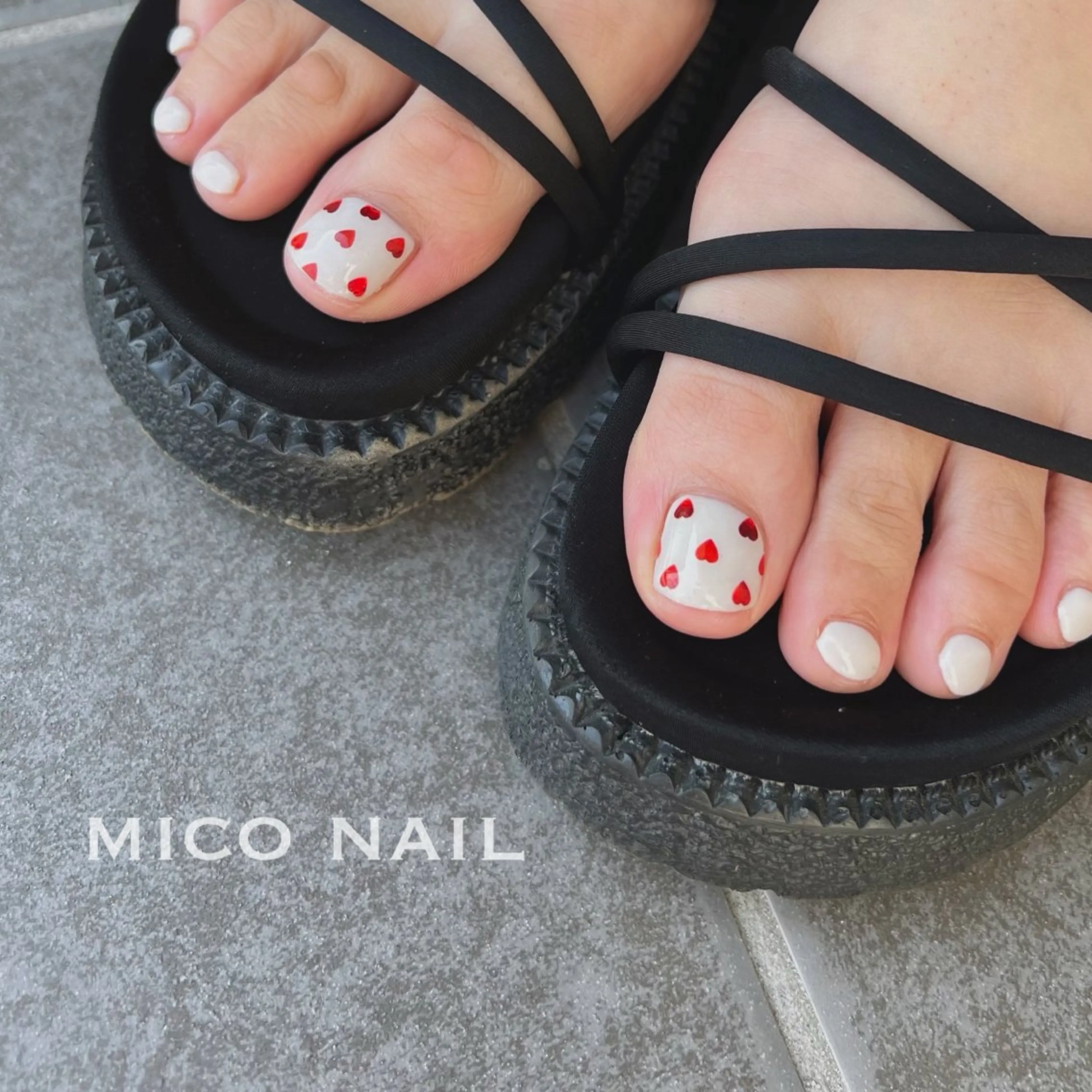 ネイル フットネイル mico nailのネイルデザイン