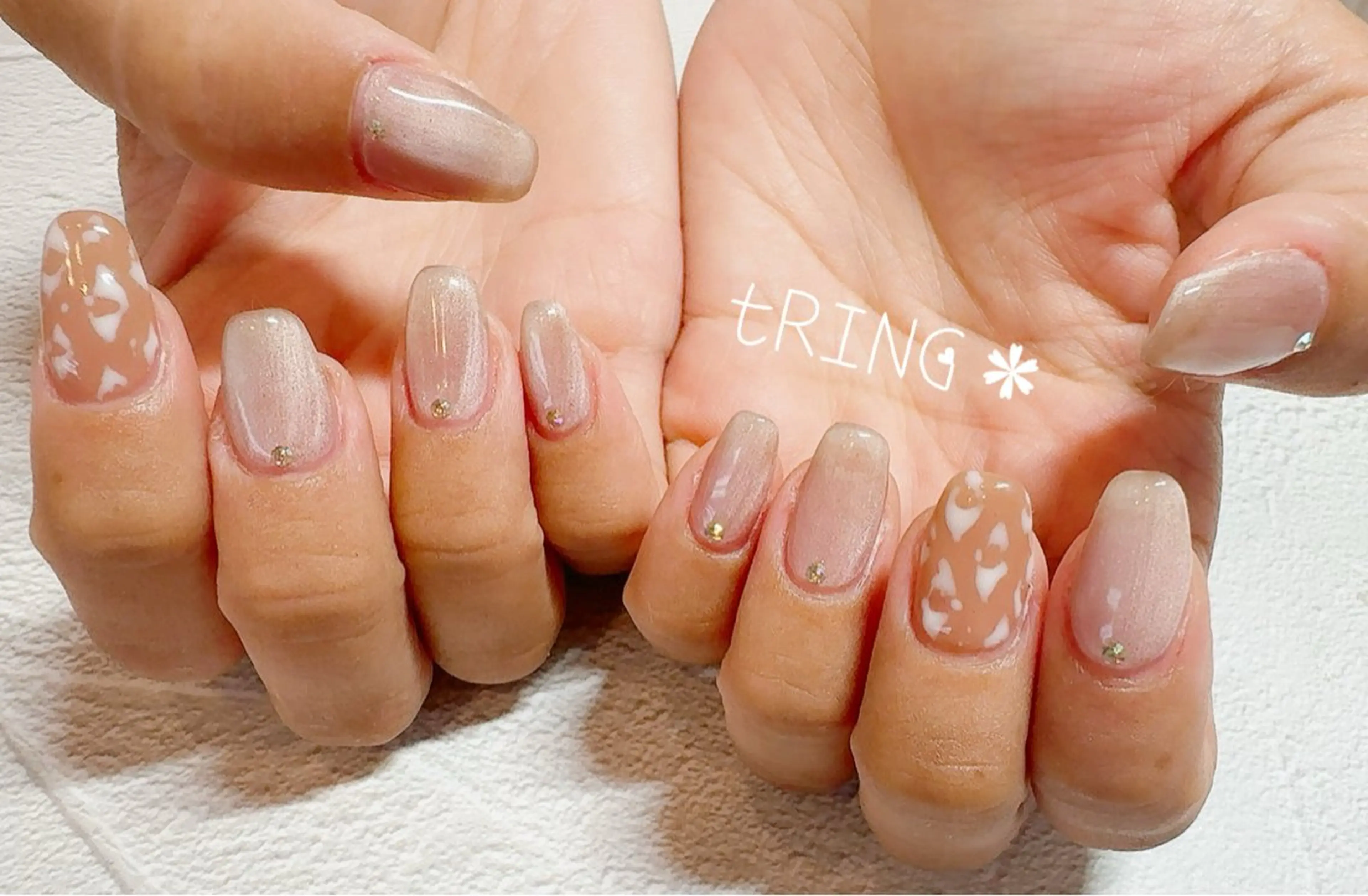 ネイル ハンドネイル tRING＊ しいの木台のネイルデザイン