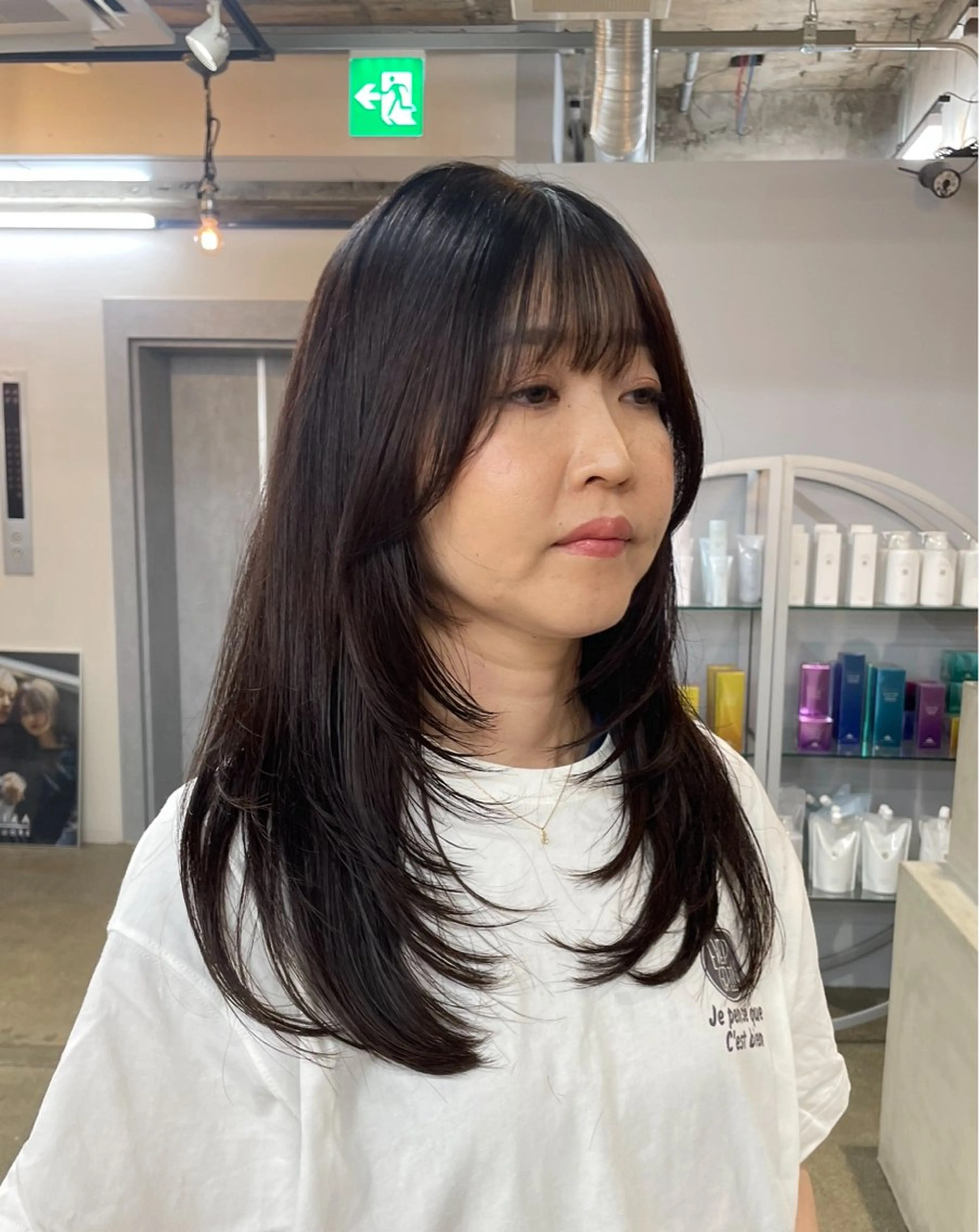 ロング アライ レンカのヘアスタイル