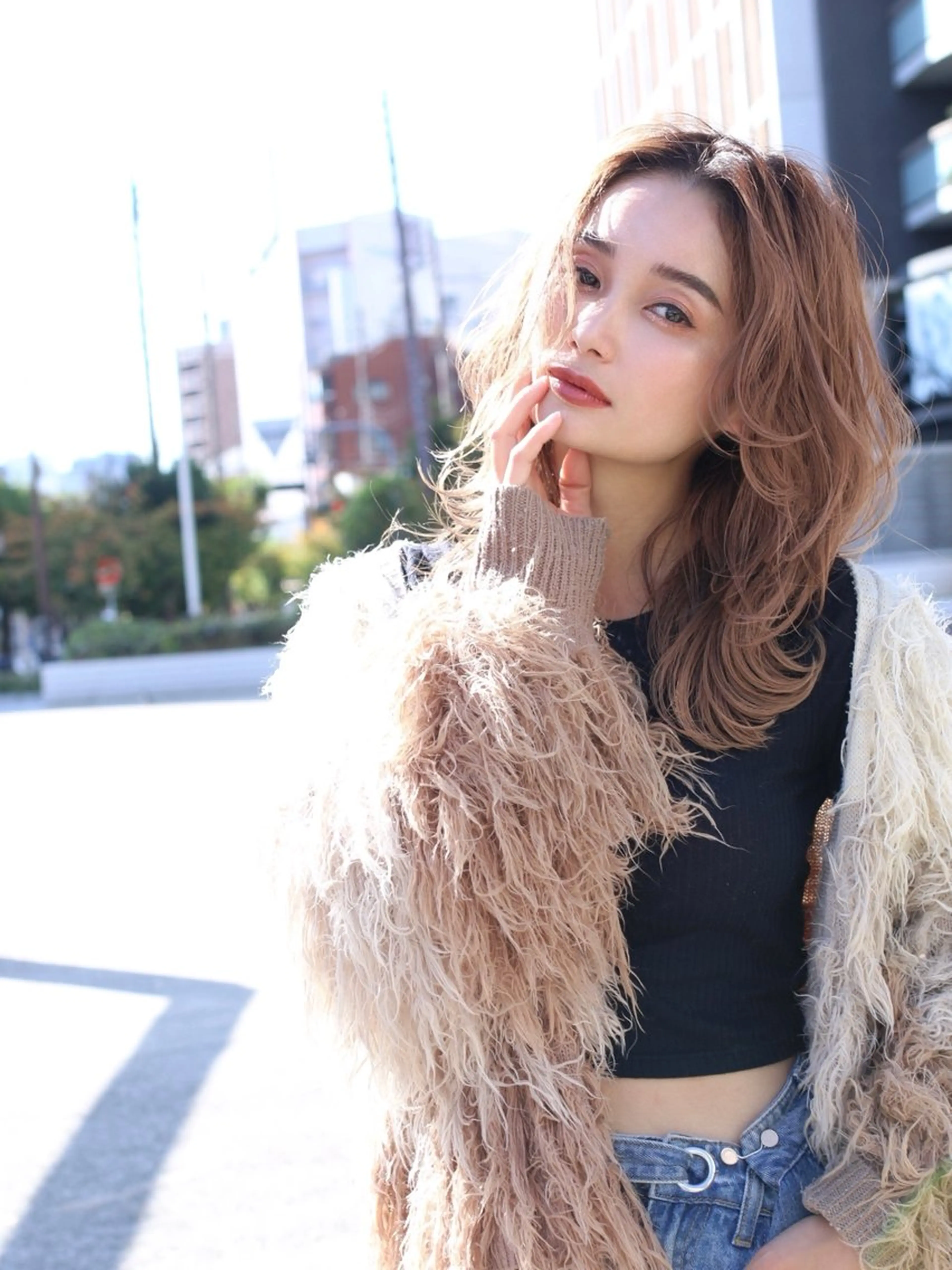 セミロング ☆ハイトーン口コミ◎ WiLL/京橋のヘアスタイル