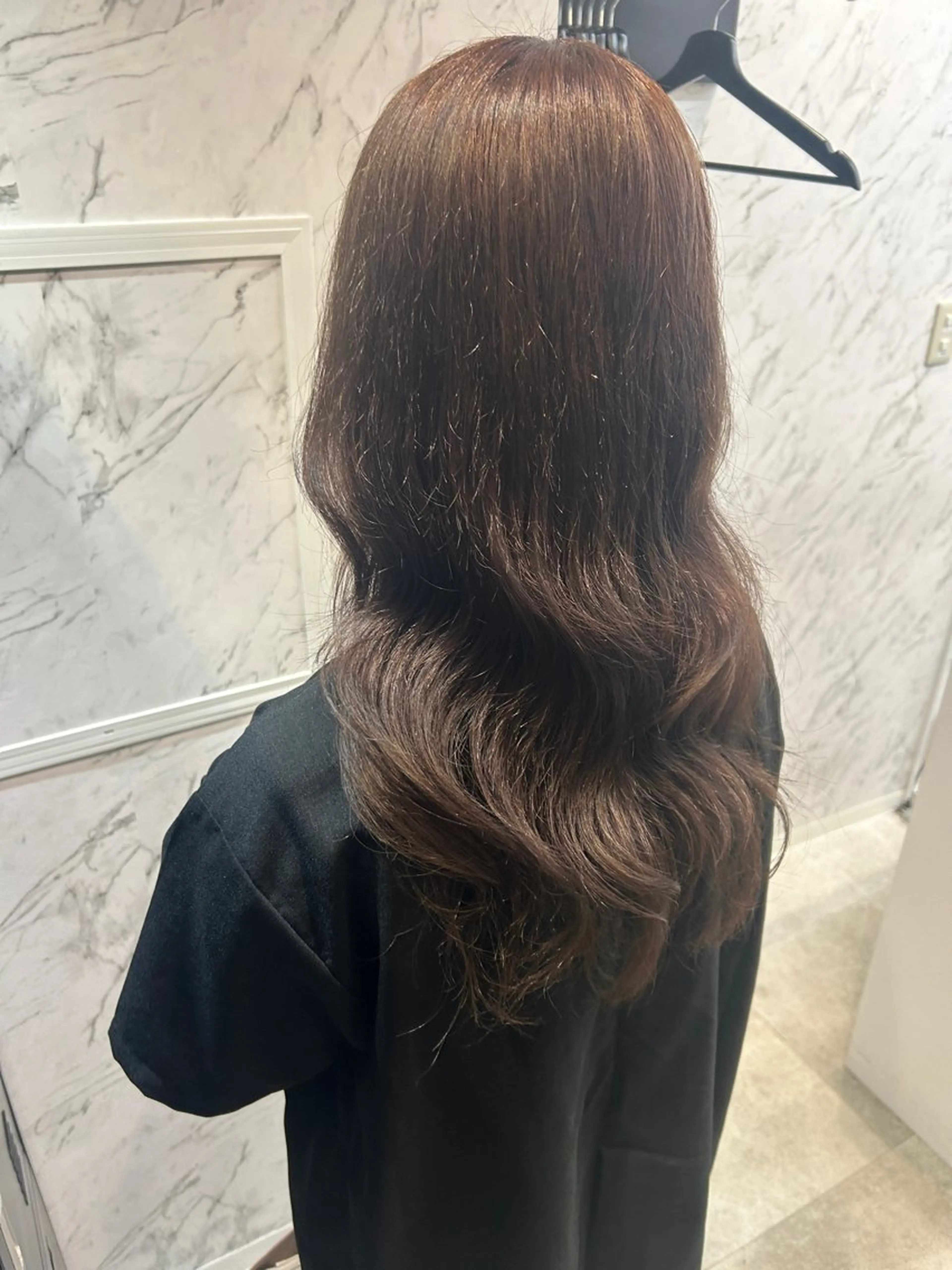 ロング カラー ベージュカラー ヘアカラー トリートメント 韓国艶カラー 🇰🇷💎MIUのヘアスタイル