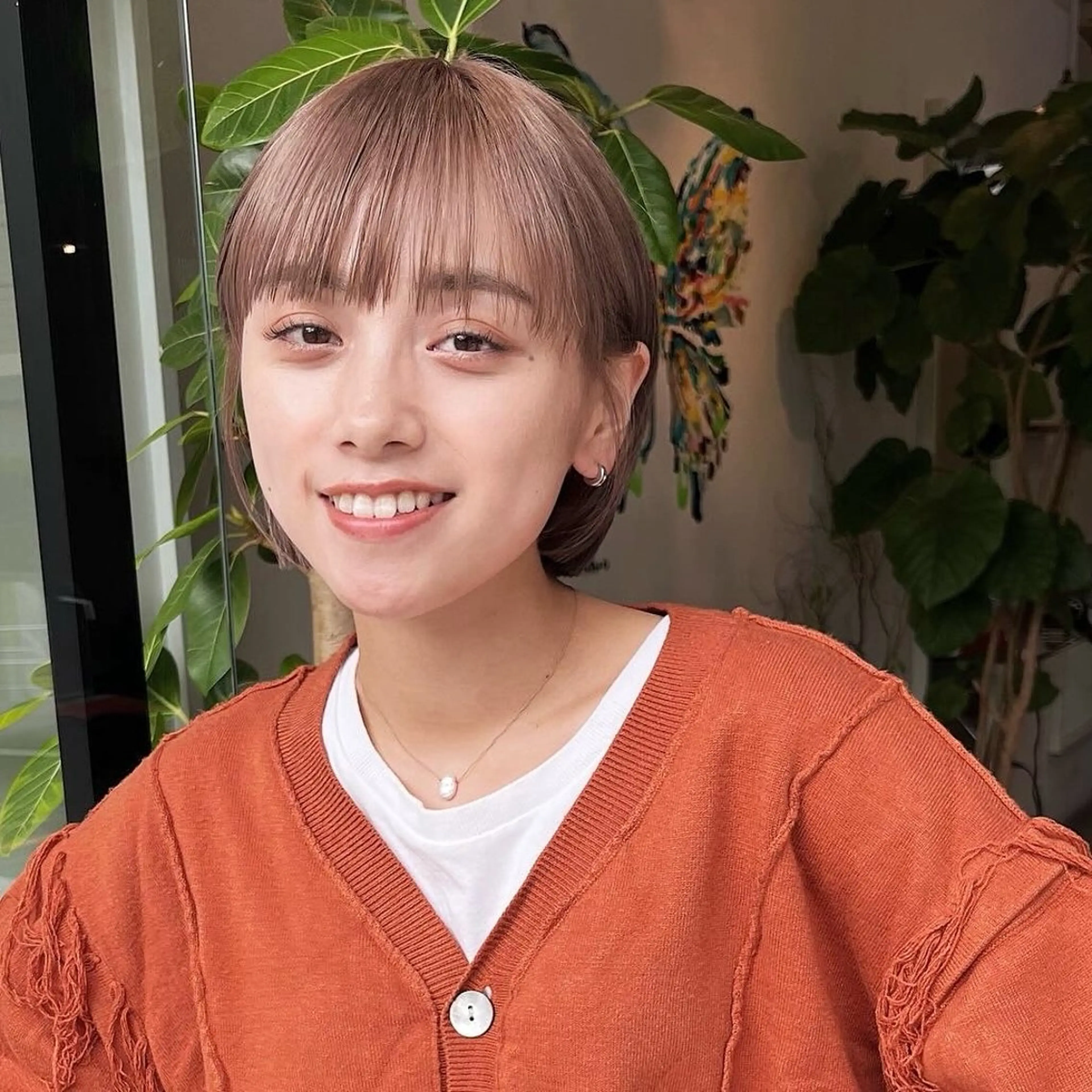 ミディアム カラー ヘアアレンジ ハイトーンカラー ボブ GREENmiddle所属・【メンズ大歓迎】 代官山 大和仁菜のヘアスタイル