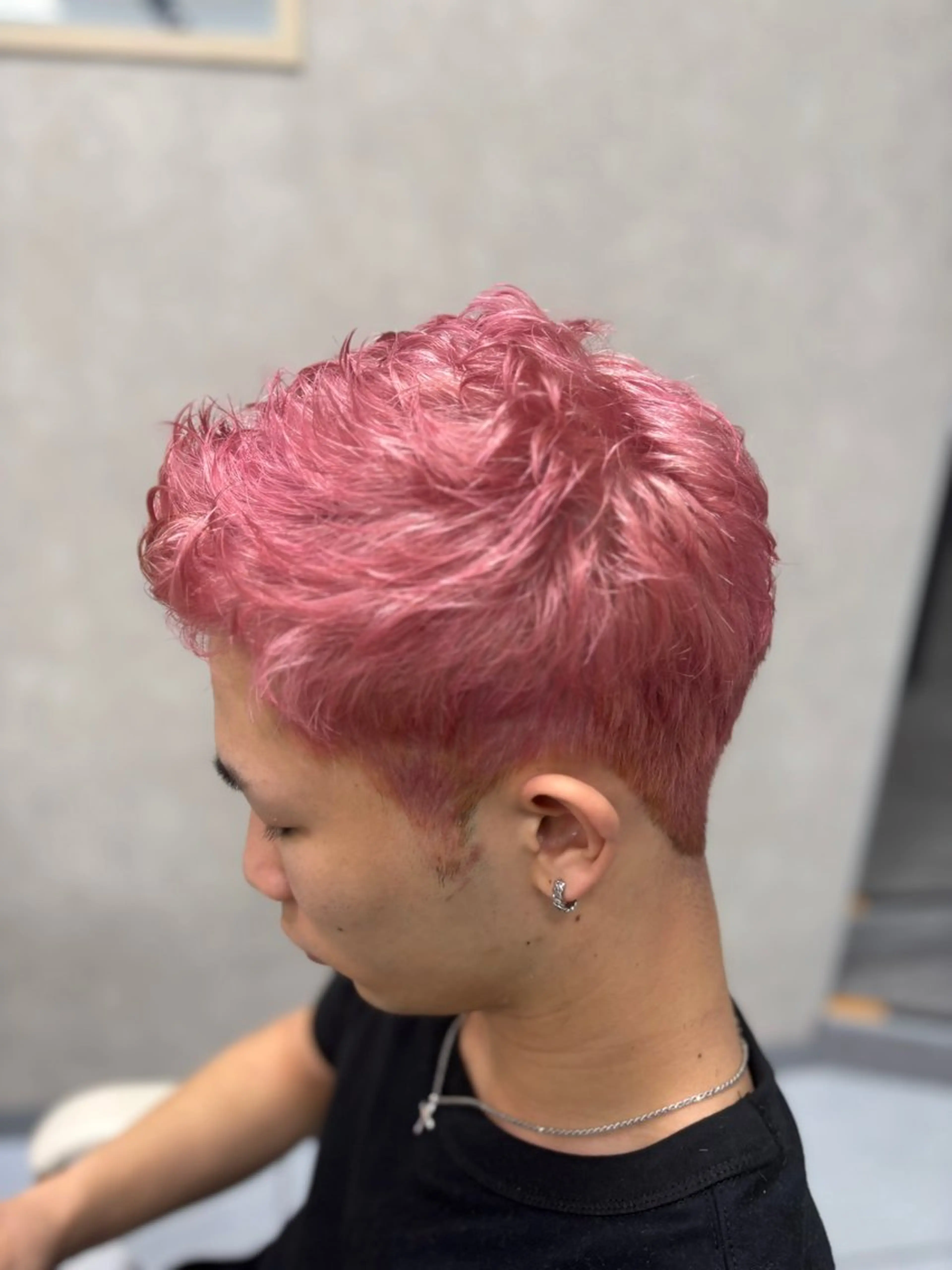 ショート カラー メンズ ヘアカラー メンズ特化韓国風 パーマスタイル/りんのヘアスタイル