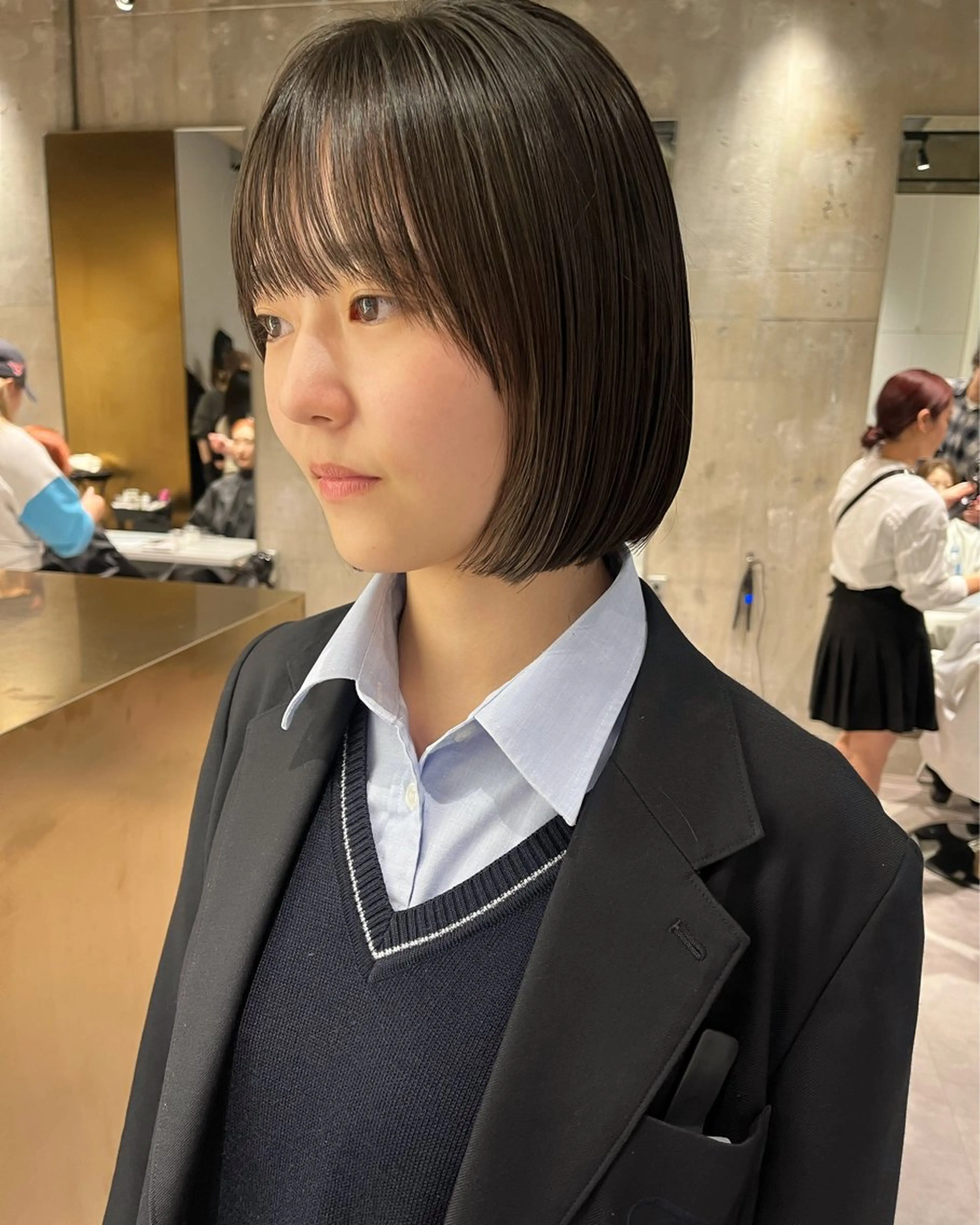 ミディアム ボブ iLi所属・iLi 《イリ》のヘアスタイル