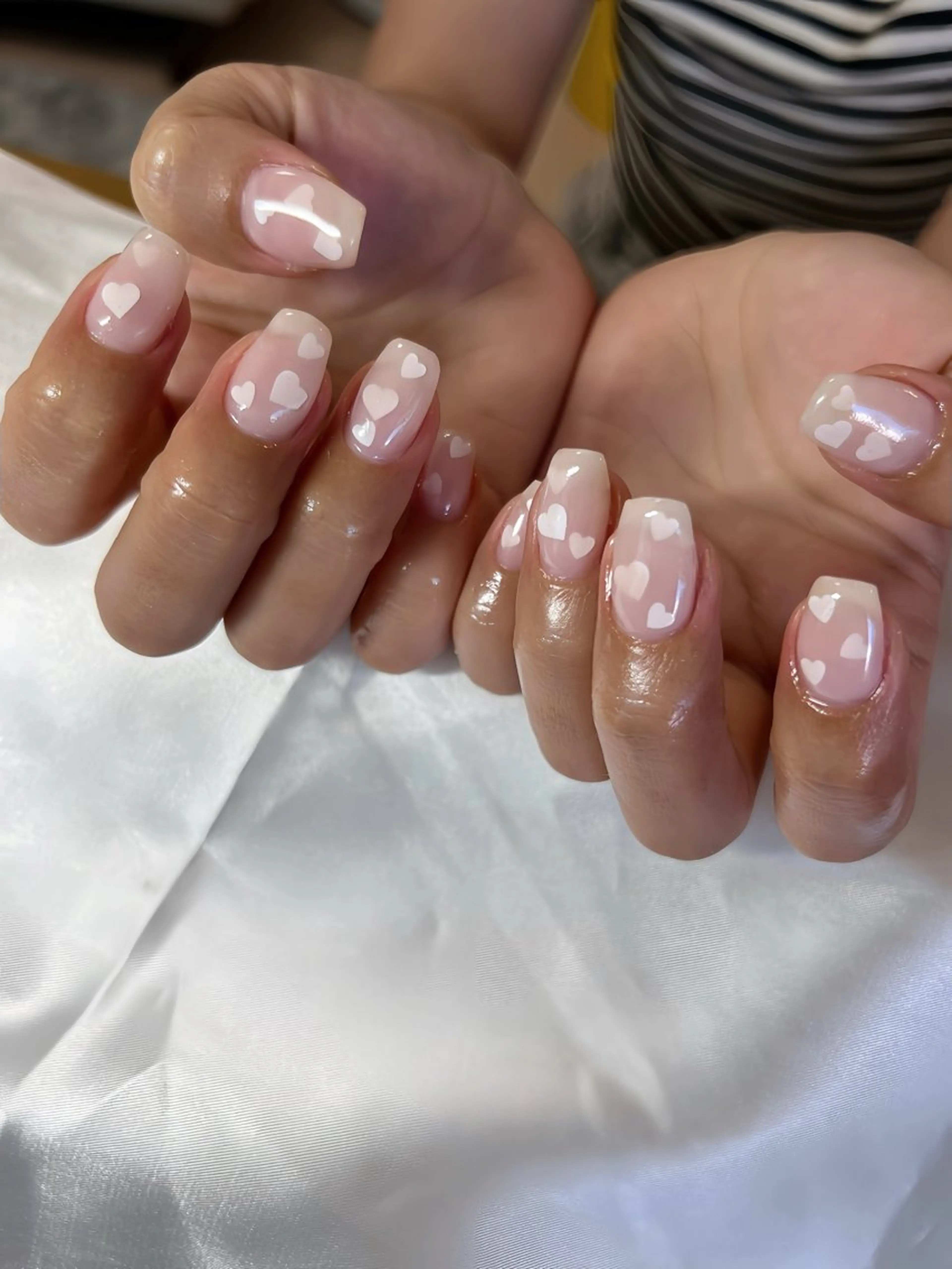 ネイル ハート ハンドネイル MRS/ miyu🎀のネイルデザイン