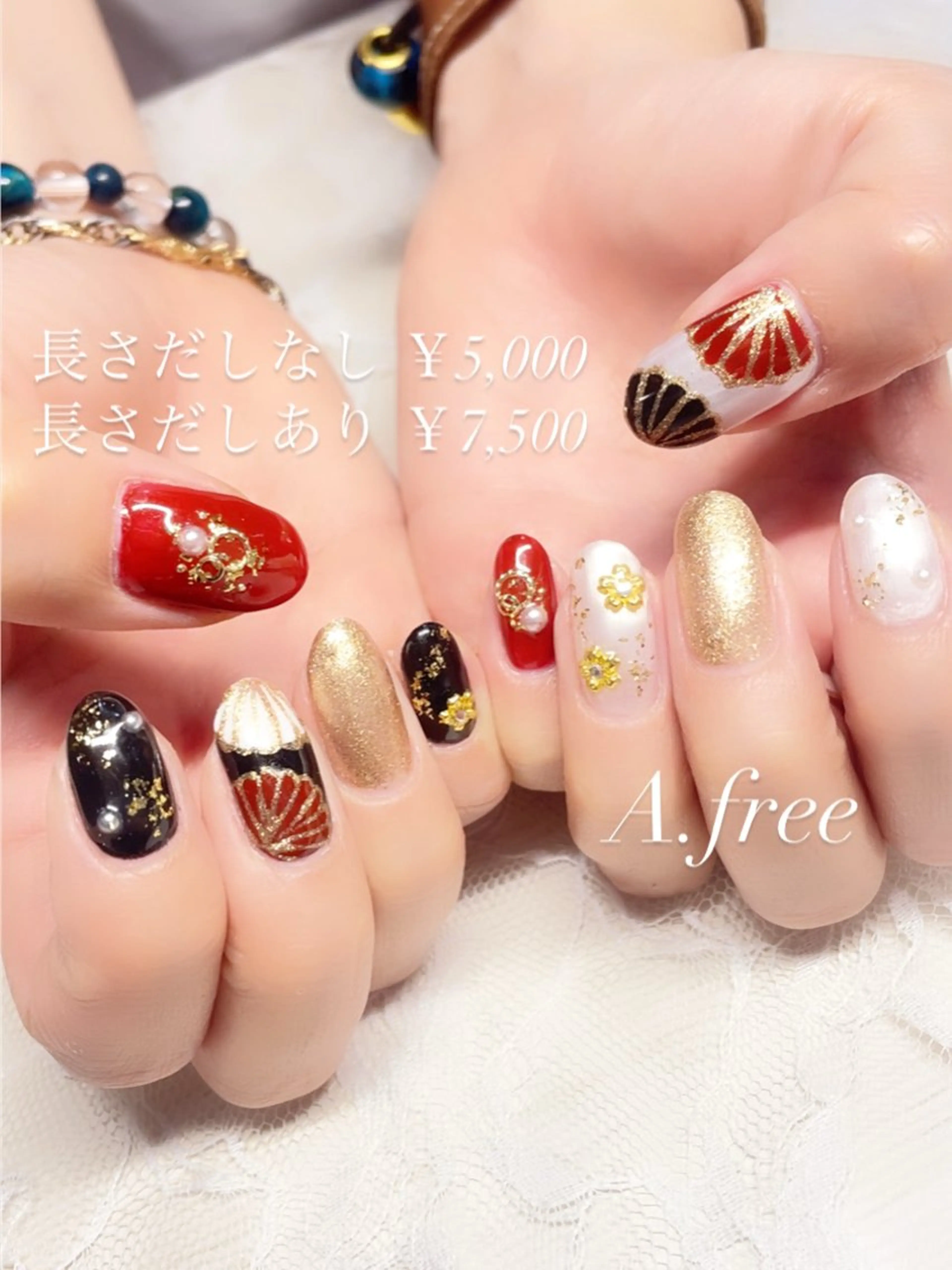 ネイル ハンドネイル A.free✧*｡ アレルギー対応✧*｡のネイルデザイン