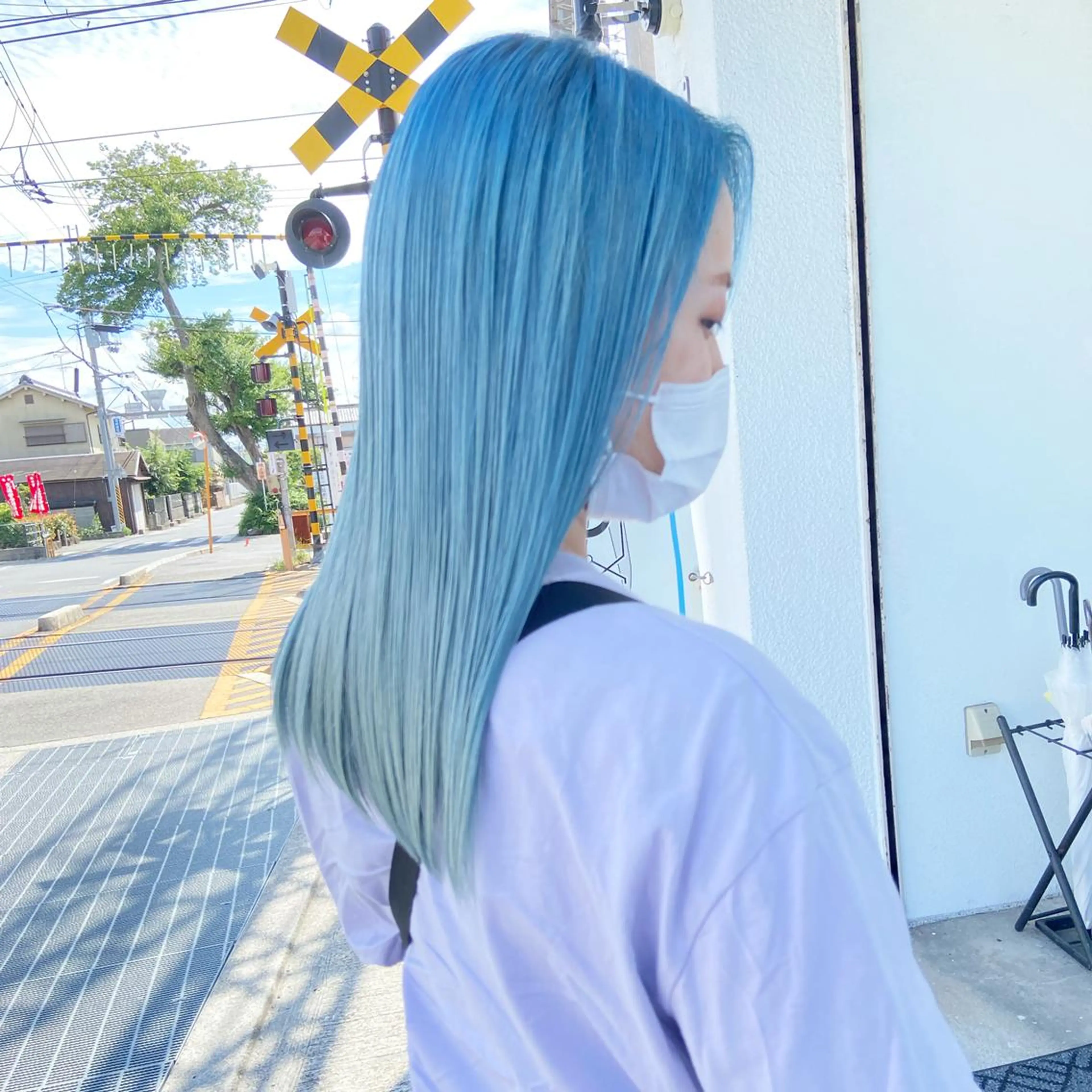 ミディアム メンズ カラー キッズ メンズバレイヤージュ メンズブリーチ メンズインナーカラー バレイヤージュ ブリーチ corazon ブリーチのヘアスタイル