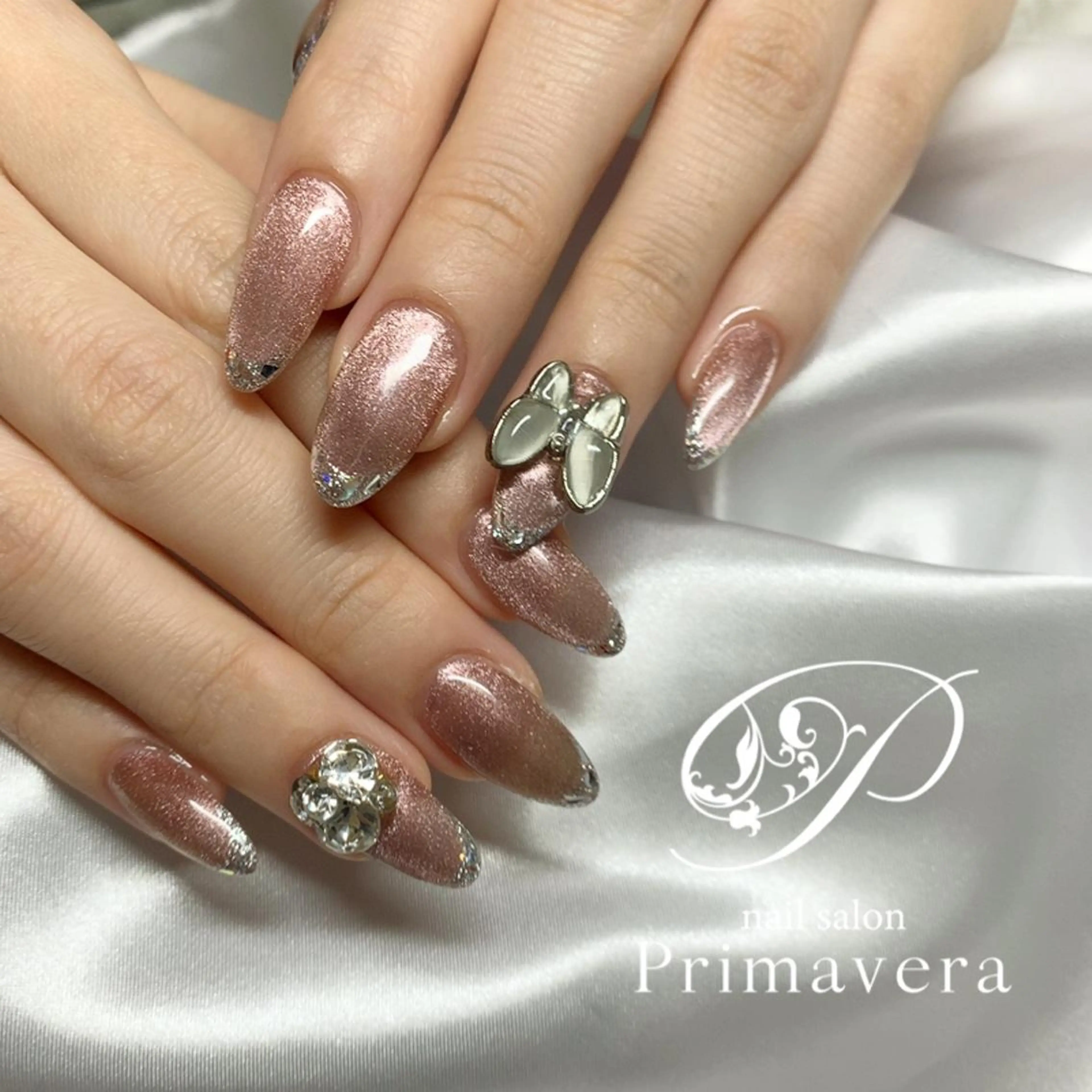 ネイル ハンドネイル primavera ワンホン系/ちゅるんのネイルデザイン