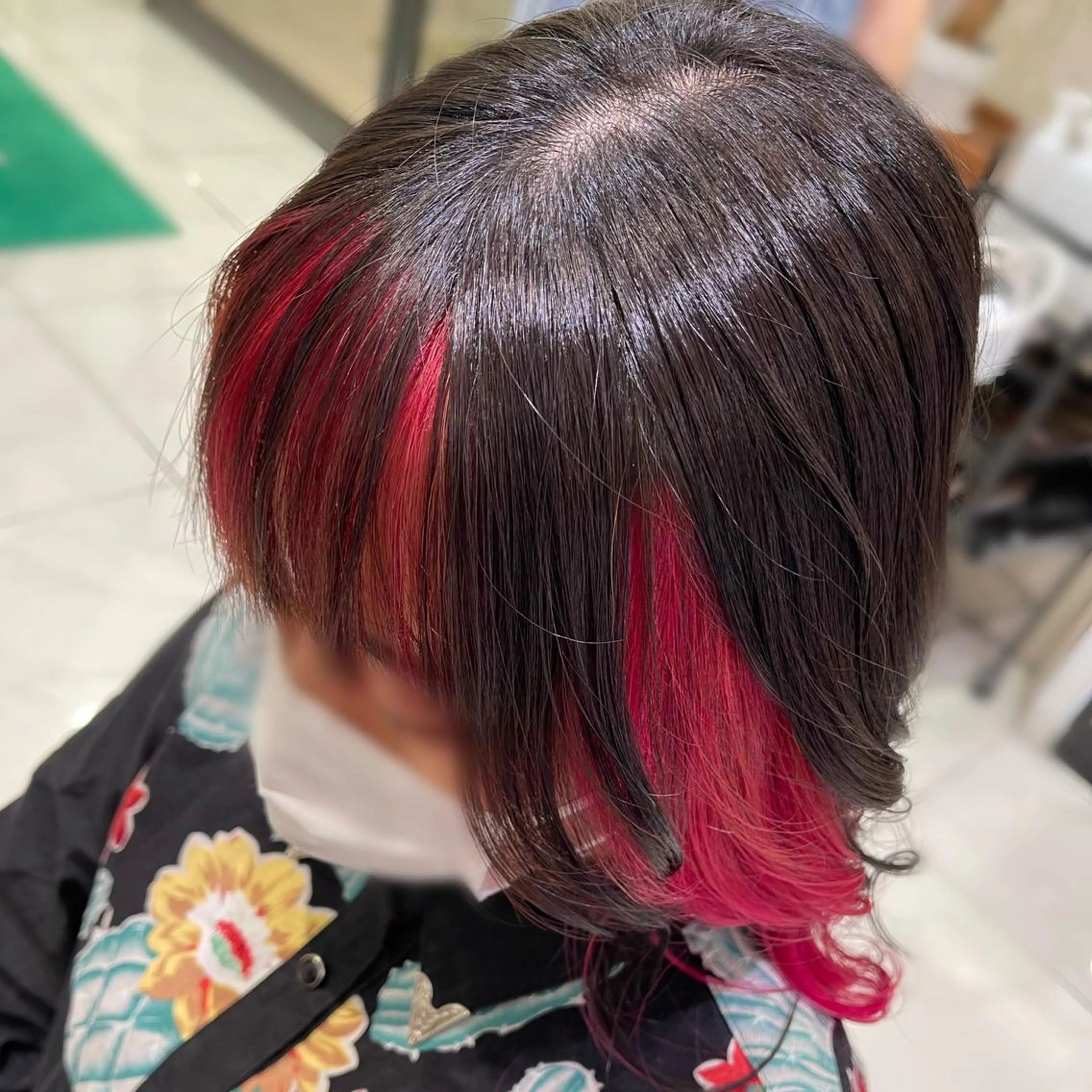 セミロング ヘアカラー トリートメント 艶カラー みゆう🎀のヘアスタイル