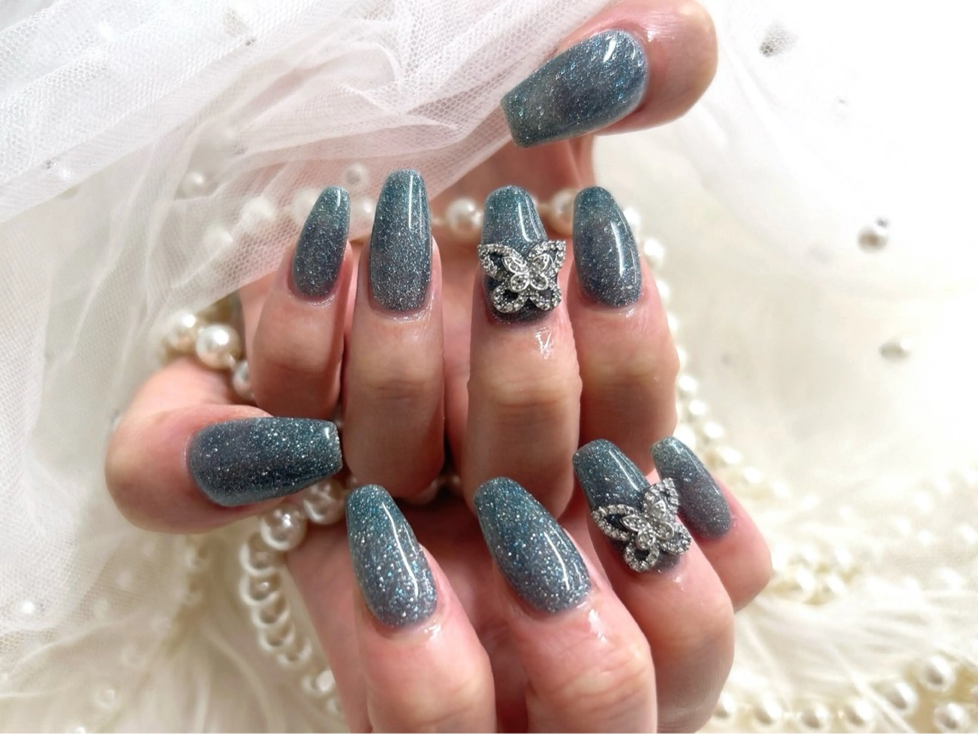 ロング ハンドネイル Nailsalon Angeのネイルデザイン