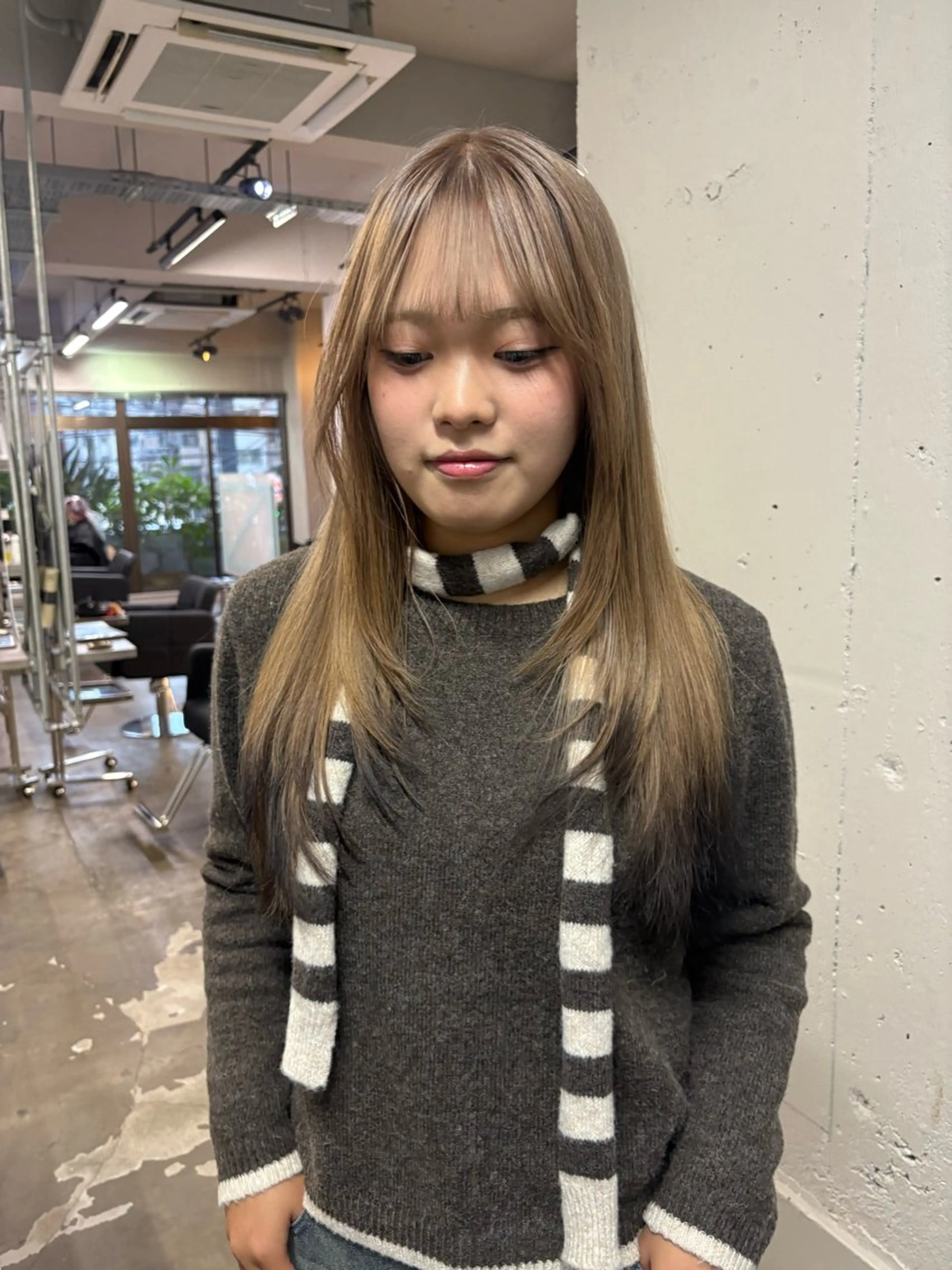 ロング カラー ヘアカラー ロングレイヤー ¥0🎀MEIのヘアスタイル