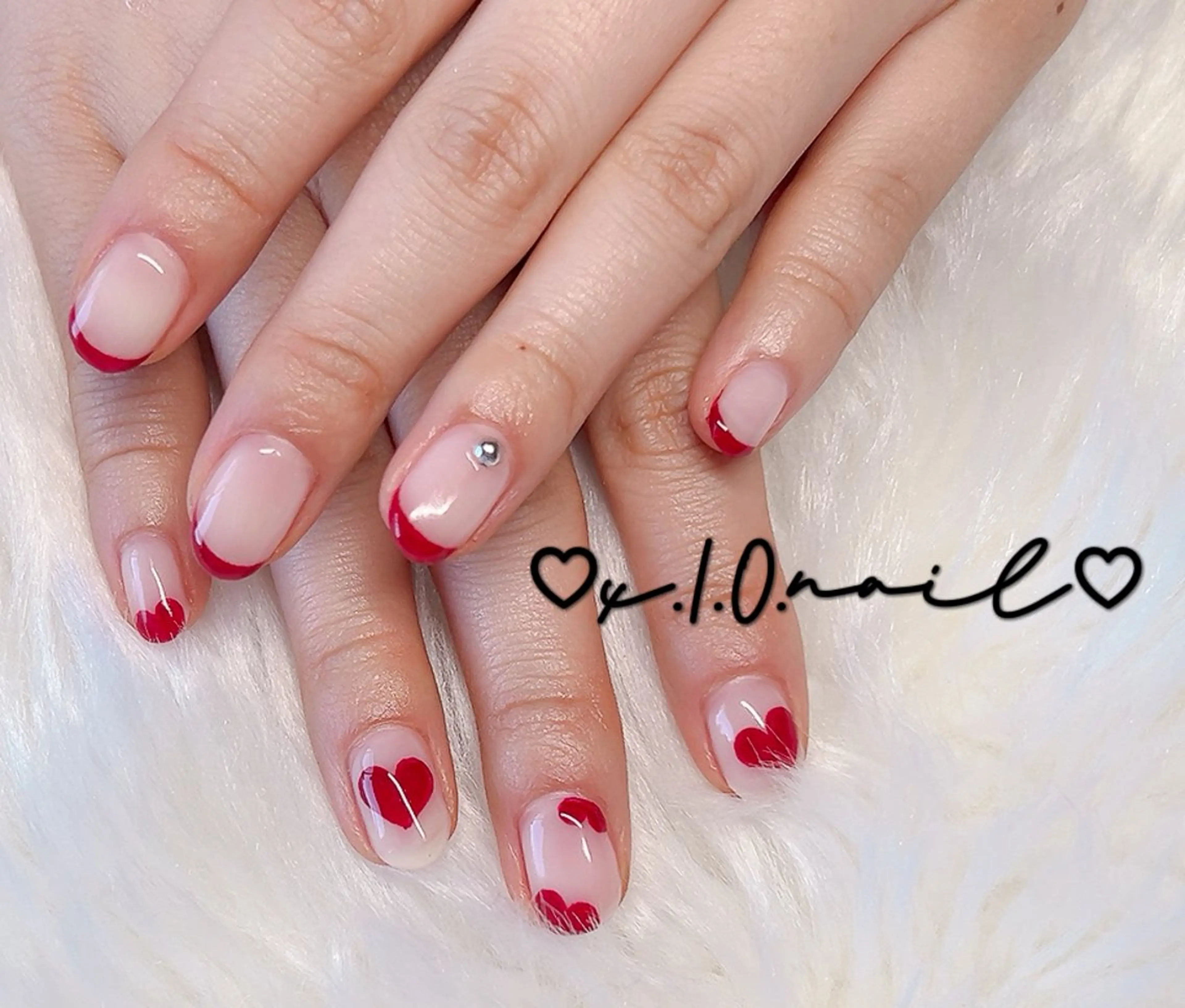 ネイル アニマル柄 アートネイル ニュアンスネイル ネイルチップ ハンドネイル x.1.0.nail ♡Cのネイルデザイン