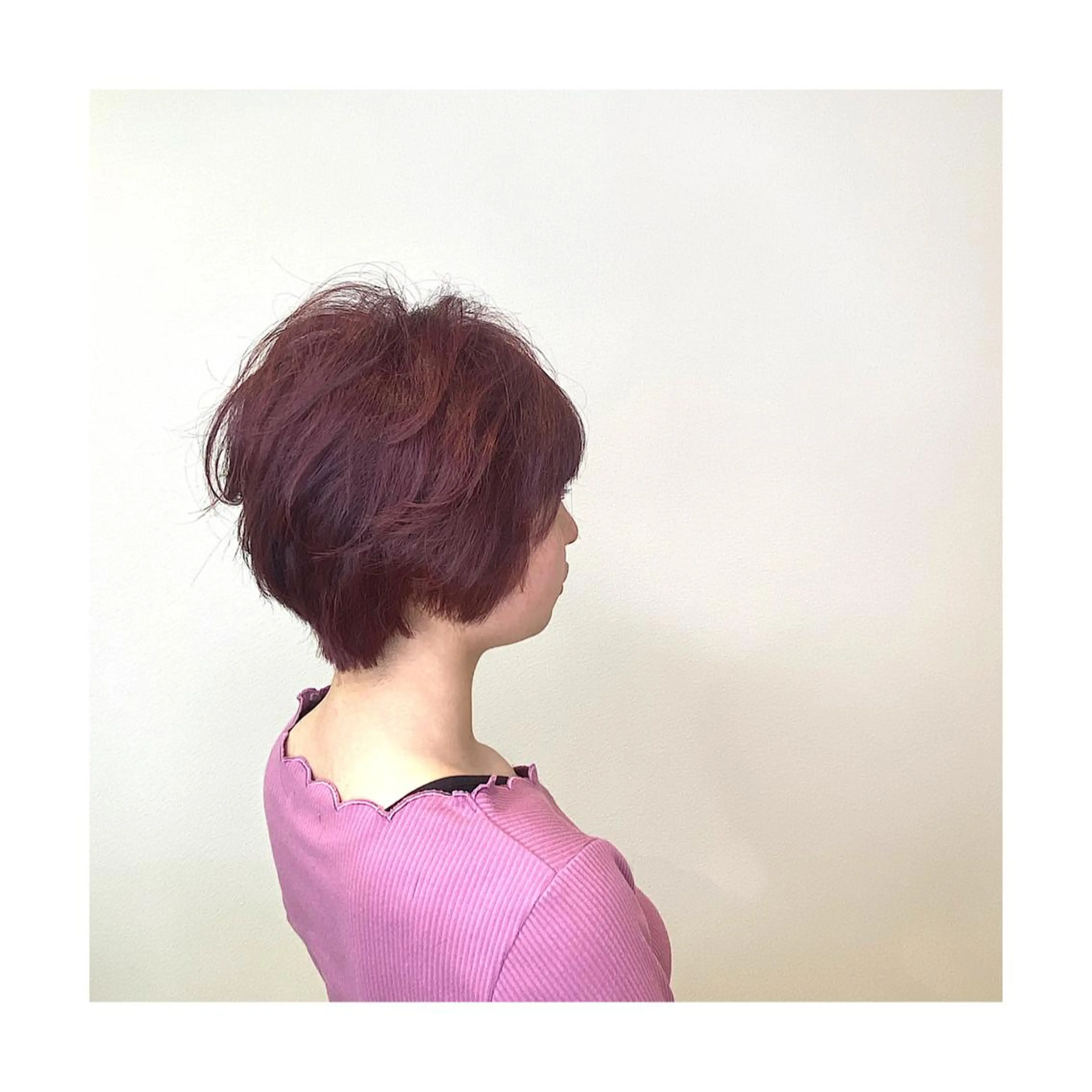 ショート カラー ブリーチ イルミナカラー 30代からの大人 ショートのヘアスタイル