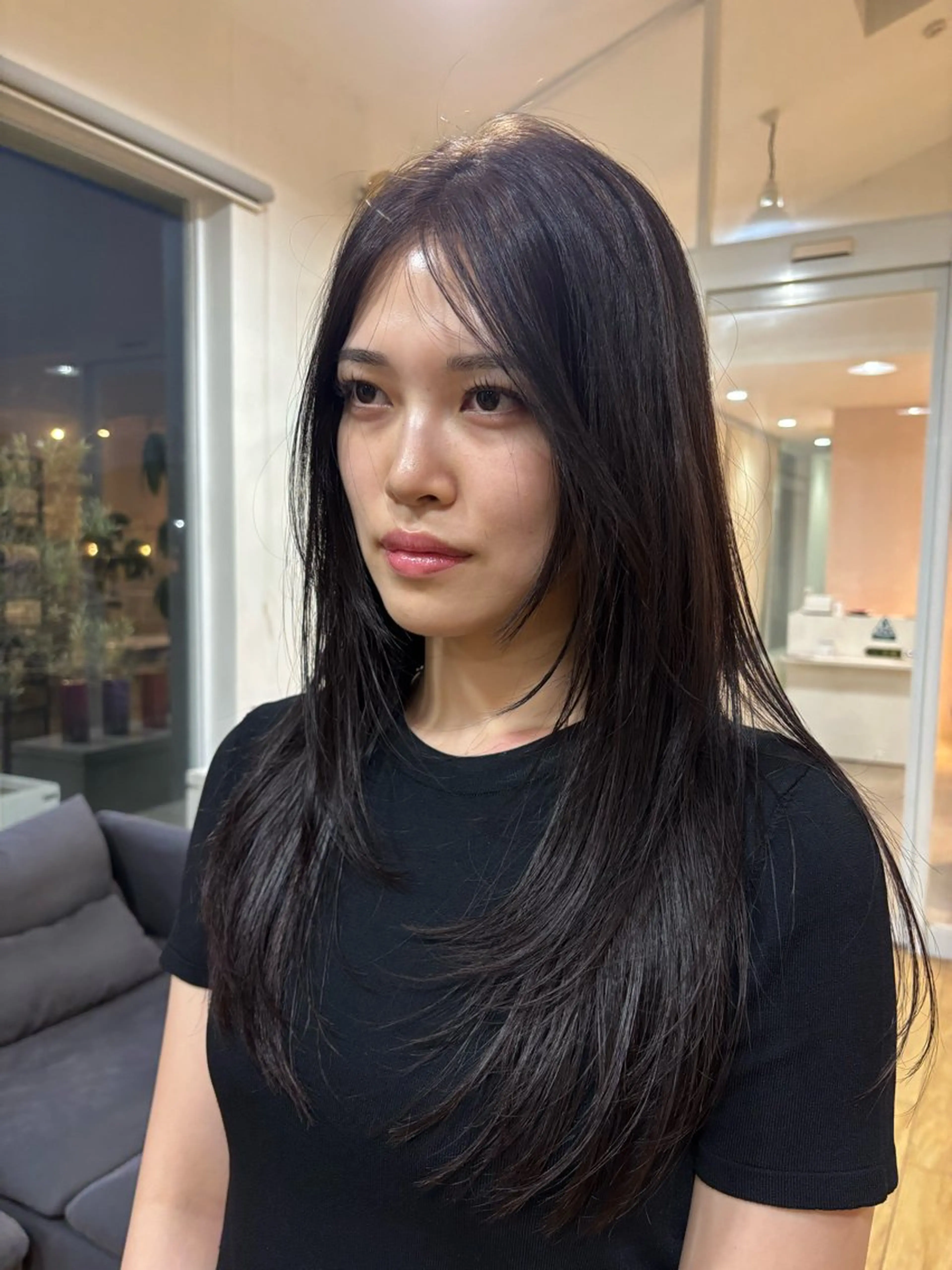 カラー 透明感カラー ヘアカラー 松岡 ひなののヘアスタイル