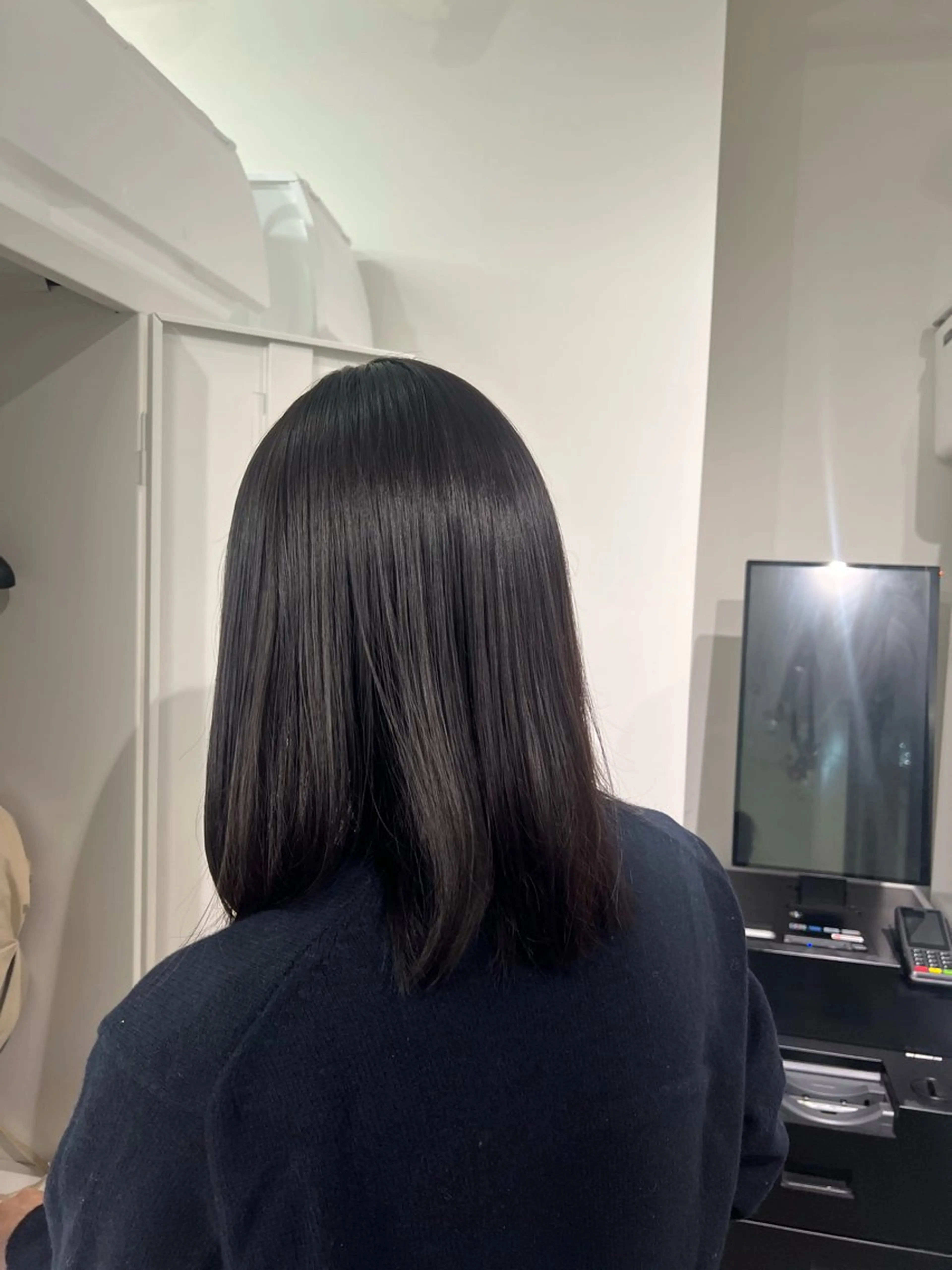 ミディアム カラー ヘアカラー トリートメント kei/透明感カラー /縮毛矯正/メンズのヘアスタイル