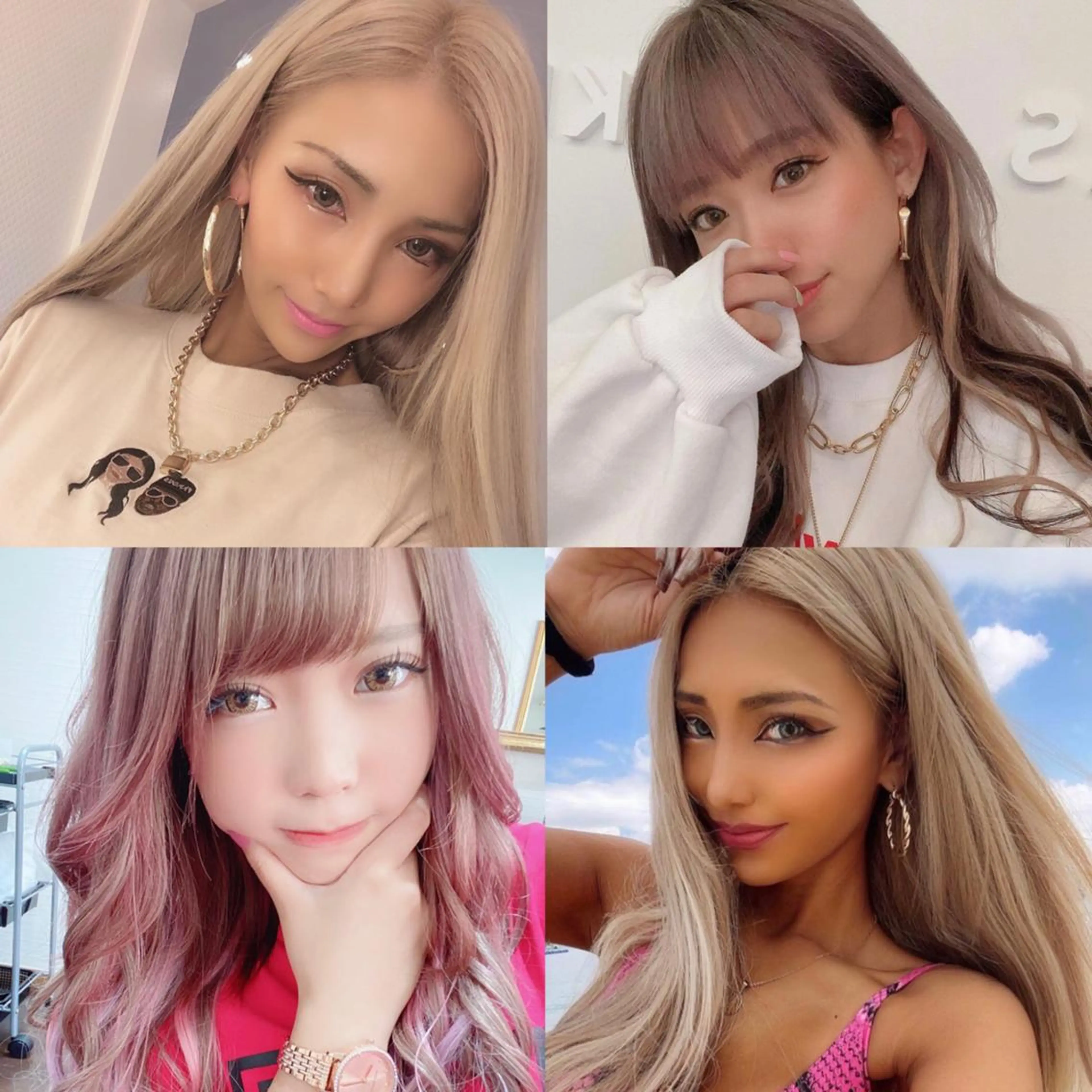 ロング シールエクステ エクステ ハイライト レイヤーカット モデル募集中 ★D.Cのヘアスタイル
