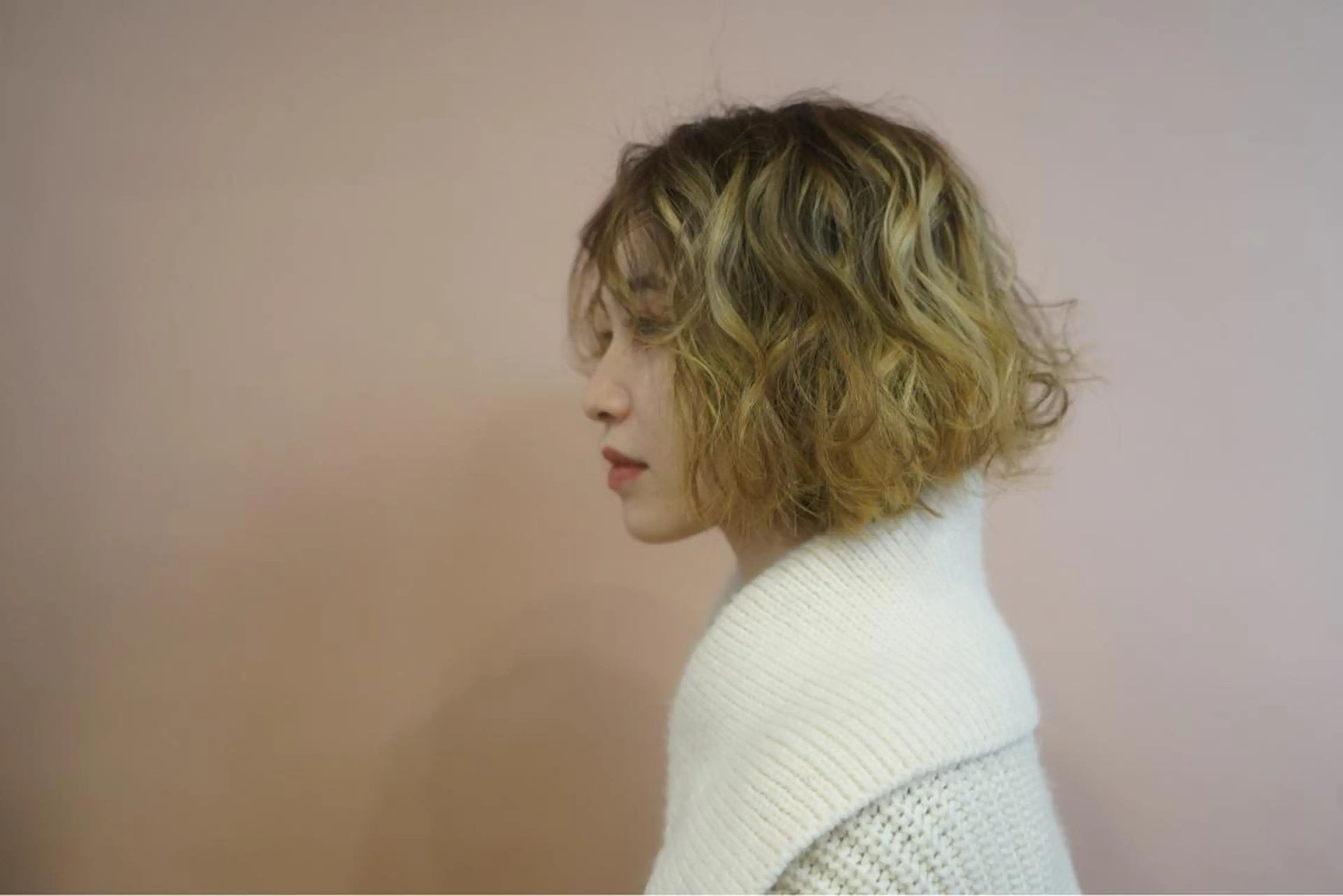 ショート ボブ/ベージュ/ パーマ🪿近森ゆいのヘアスタイル