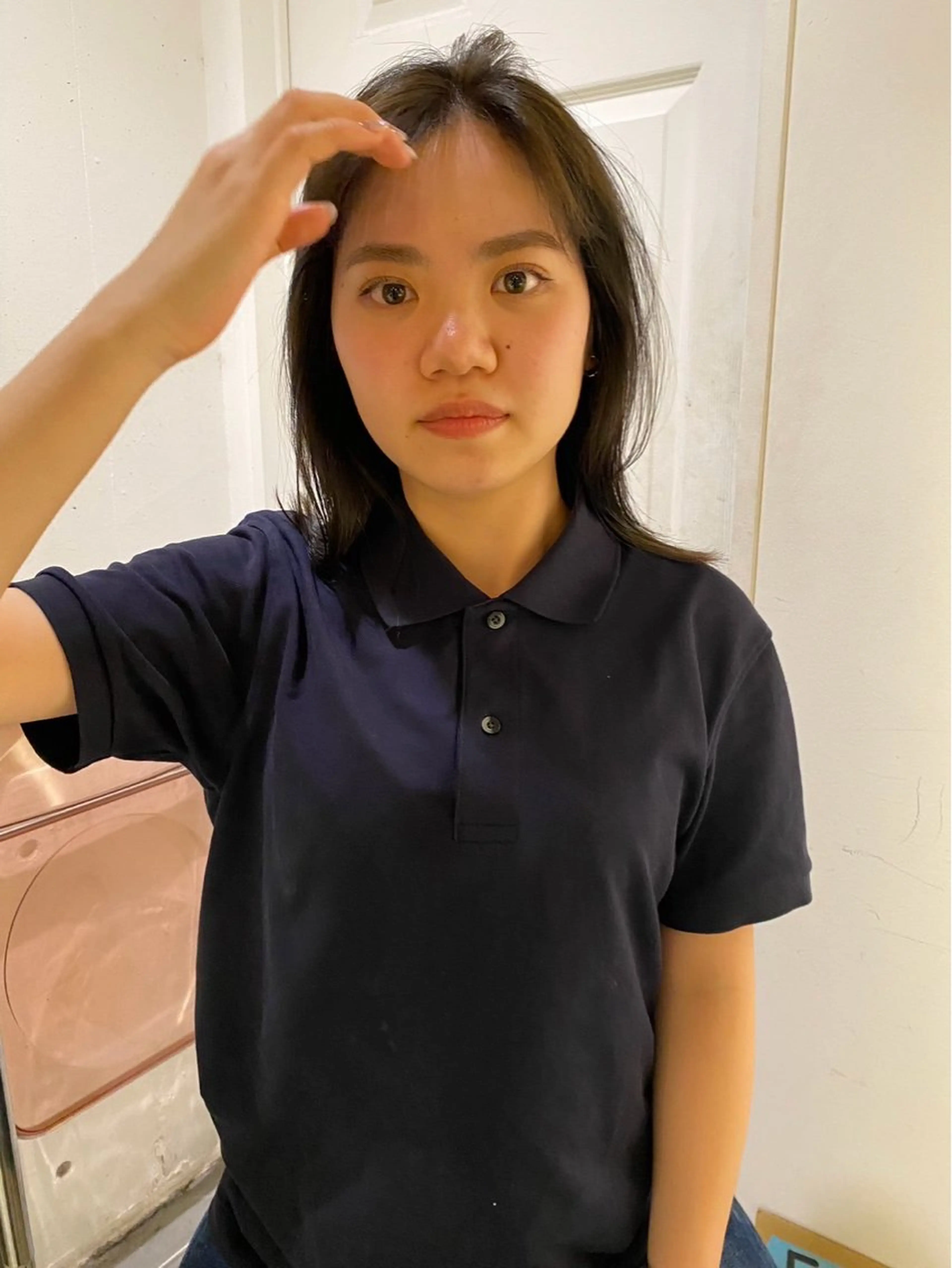 ミディアム カラー ヘアカラー 松井 駿のヘアスタイル