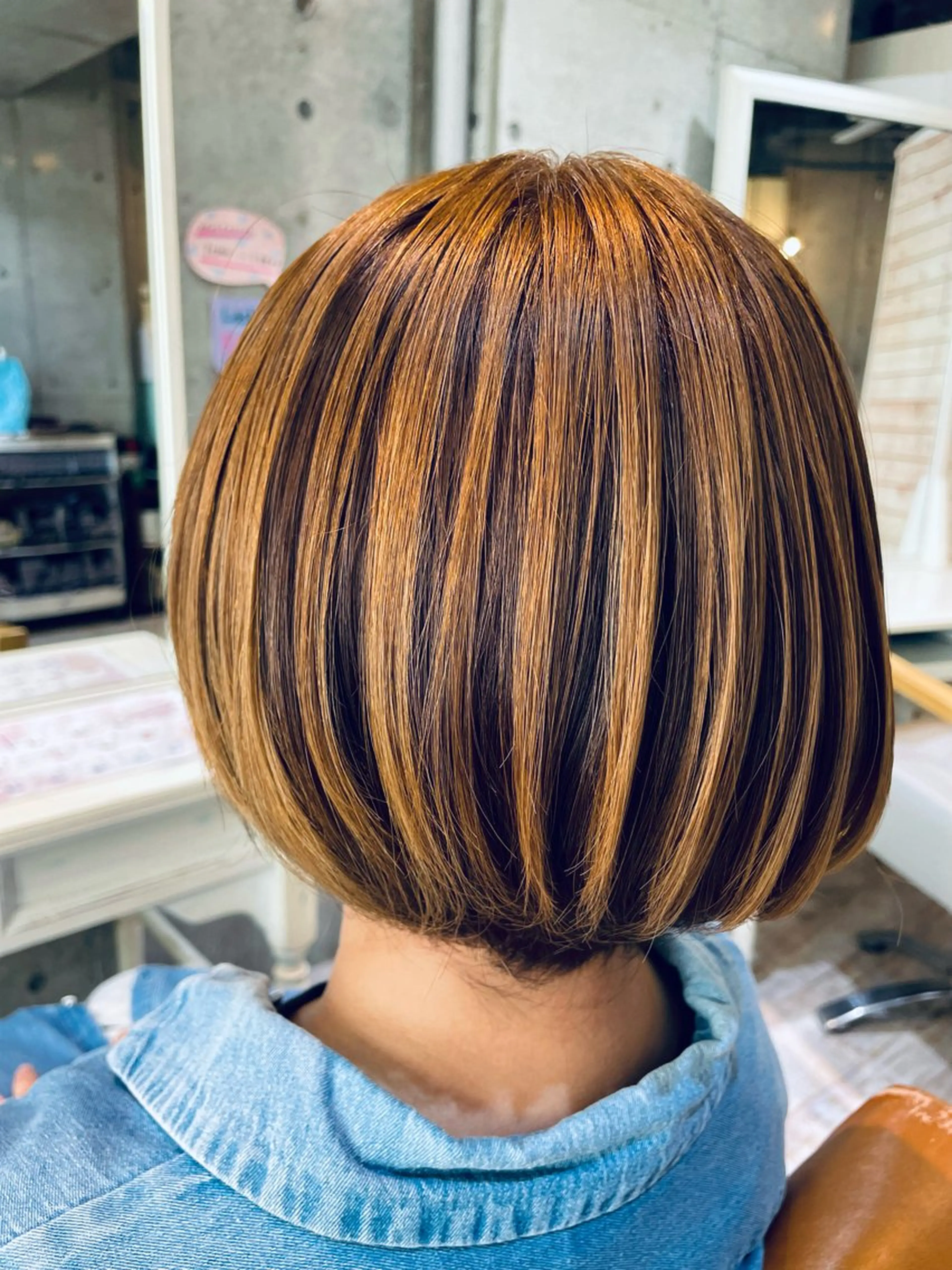 ✨ナチュラルだけど普通のカラーに飽きちゃった方に✨おすすめ🩷🩵🌈 アンブレラカラー🌈🩵🩷の写真