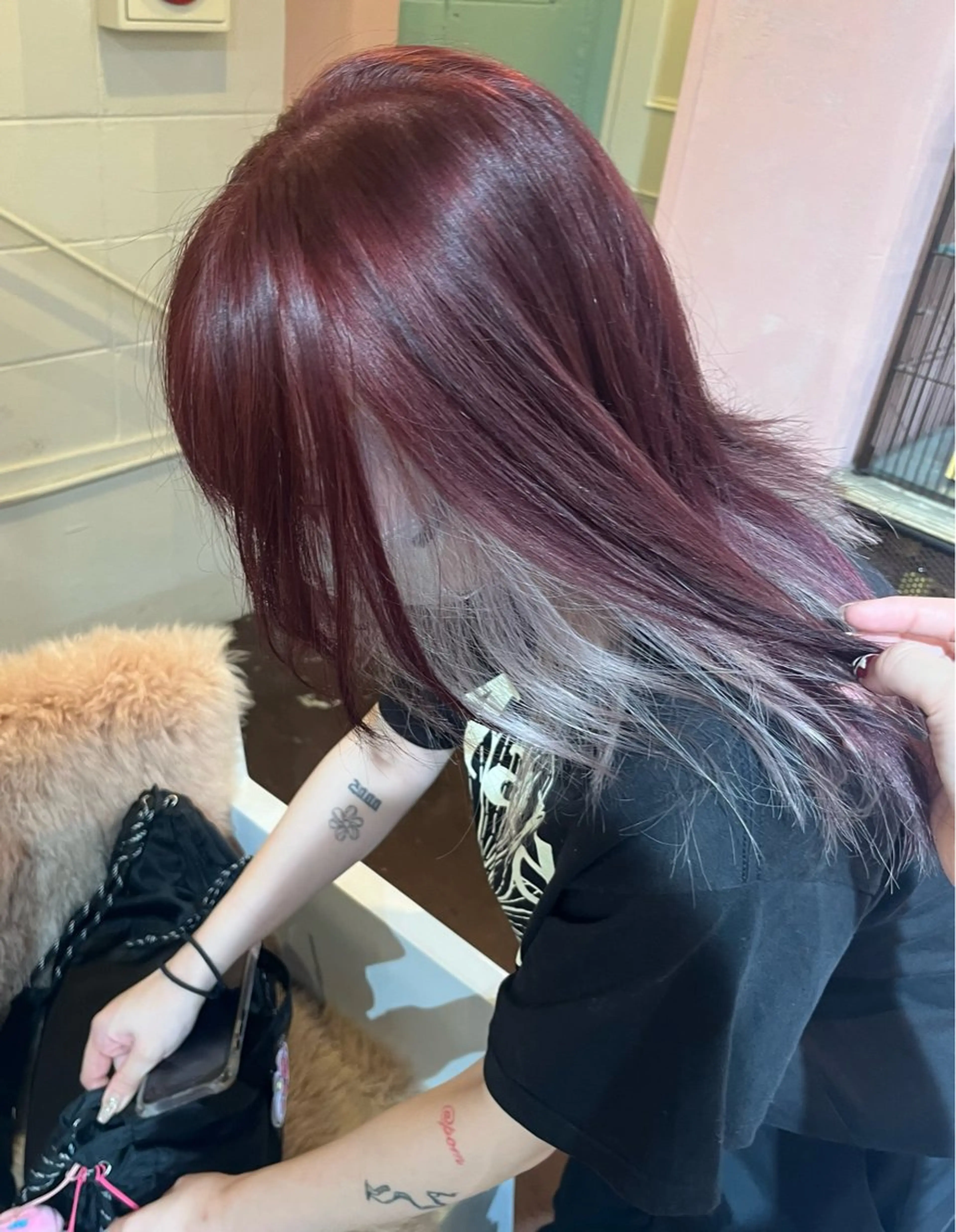 ミディアム chikashitsu所属・Junmi/ﾁｶｼﾂ /堀江のヘアスタイル