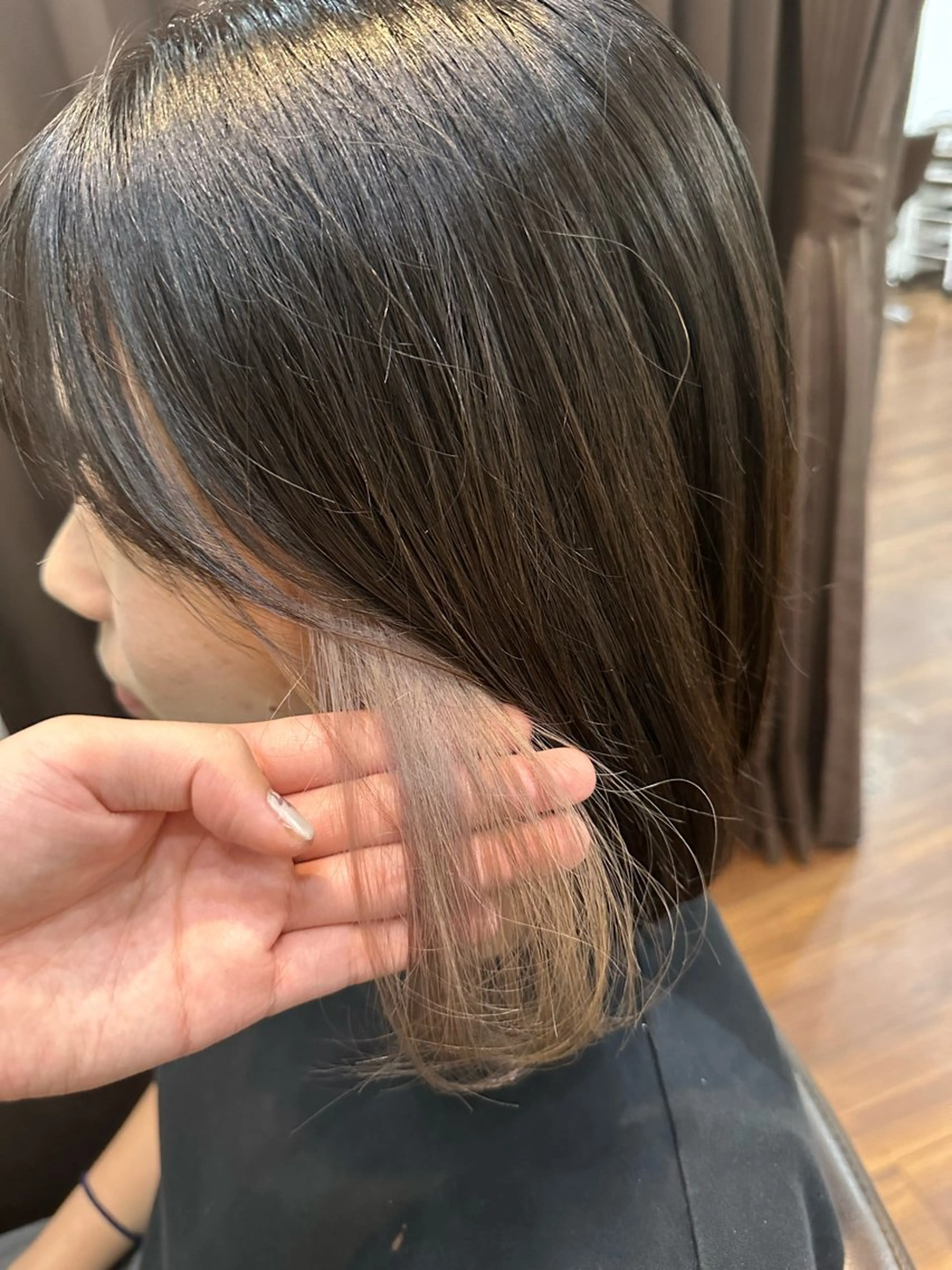 ショート カラー ヘアアレンジ ヘアカラー トリートメント ひな ALBA🐰三鷹のヘアスタイル