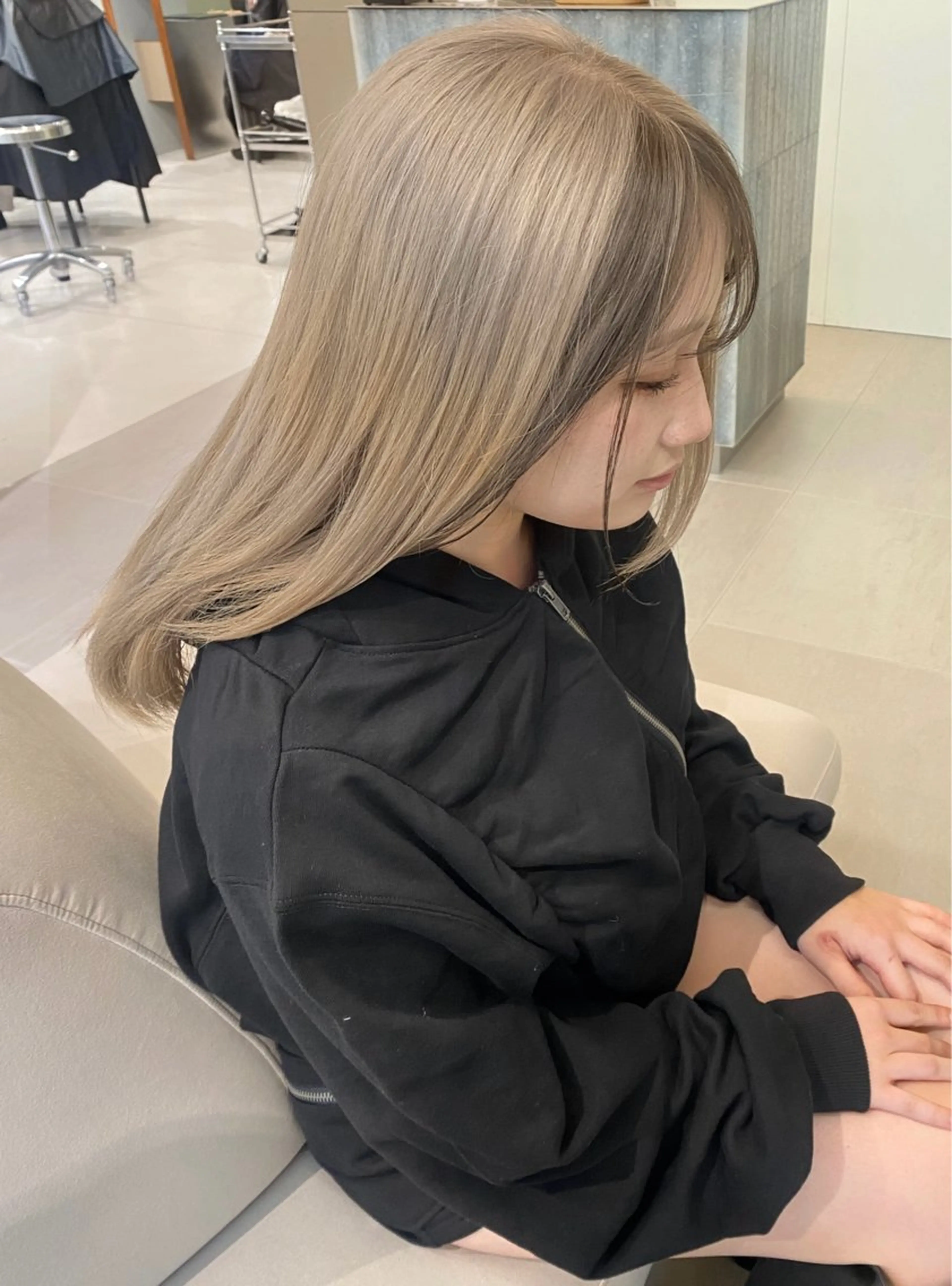 ロング カラー ハイトーンカラー ヘアカラー ハイトーン大好き 美容師🕊️aiのヘアスタイル