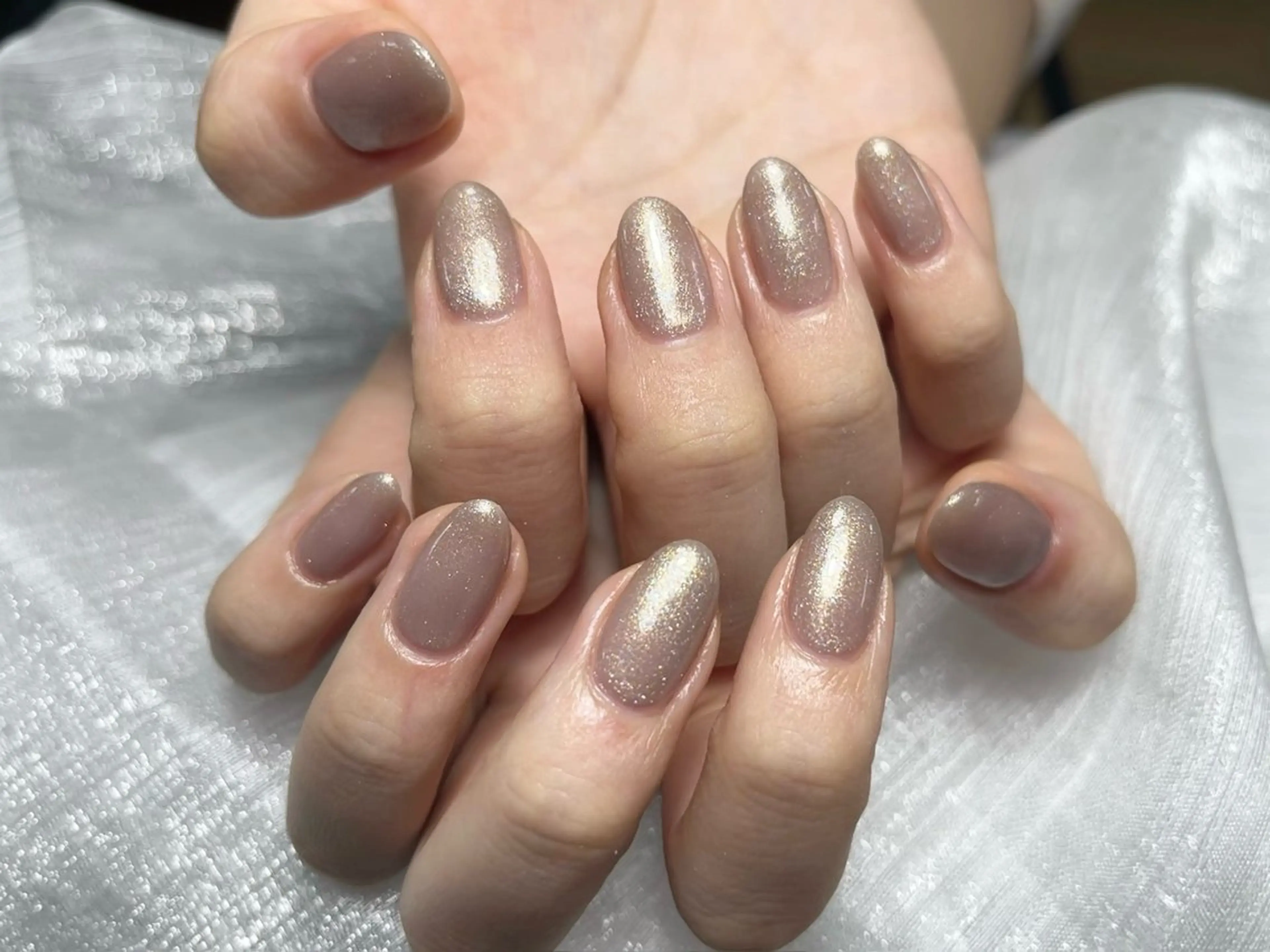 ネイル ラメ(グリッター) ワンカラーネイル ハンドネイル ハンドケア ⭐️Dreamy Nail⭐️のネイルデザイン