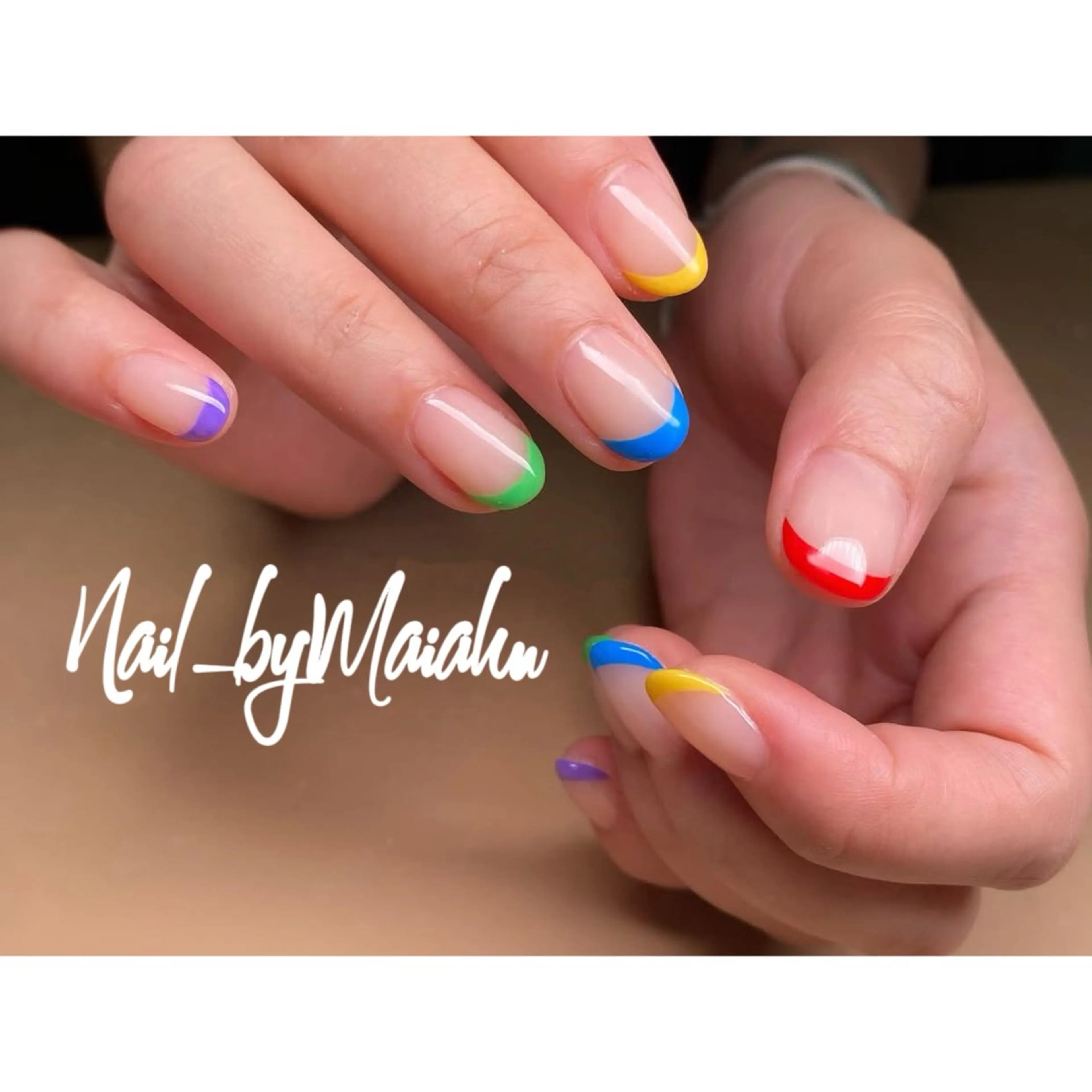 ネイル ハンドネイル マイアン‎⁺˳✿⏦₊ 𐙚ネイル་۪ ✿◞のネイルデザイン