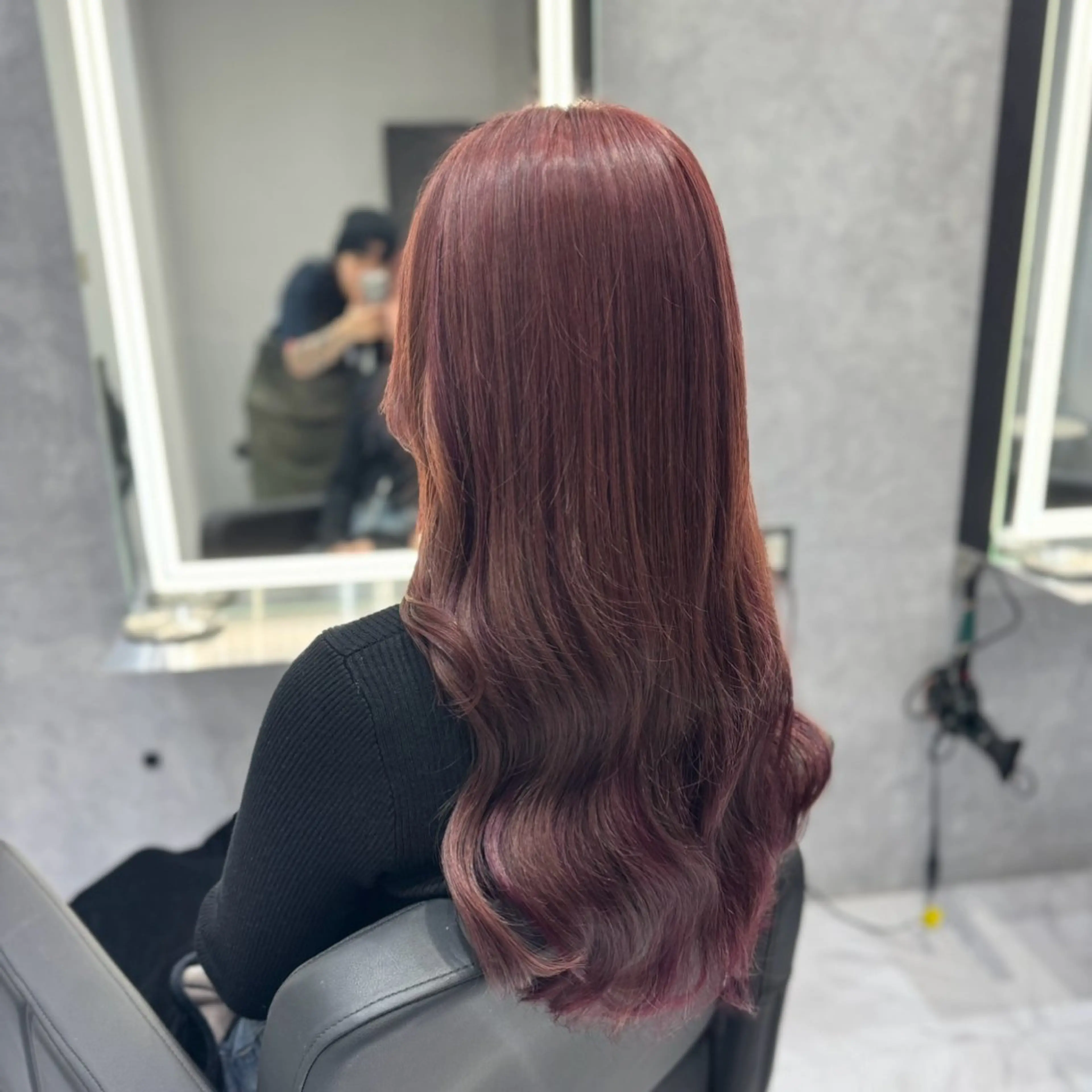 ロング ヘアカラー トリートメント エクステ ❤️‍🔥シールエク ＋カラー京❤️‍🔥のヘアスタイル