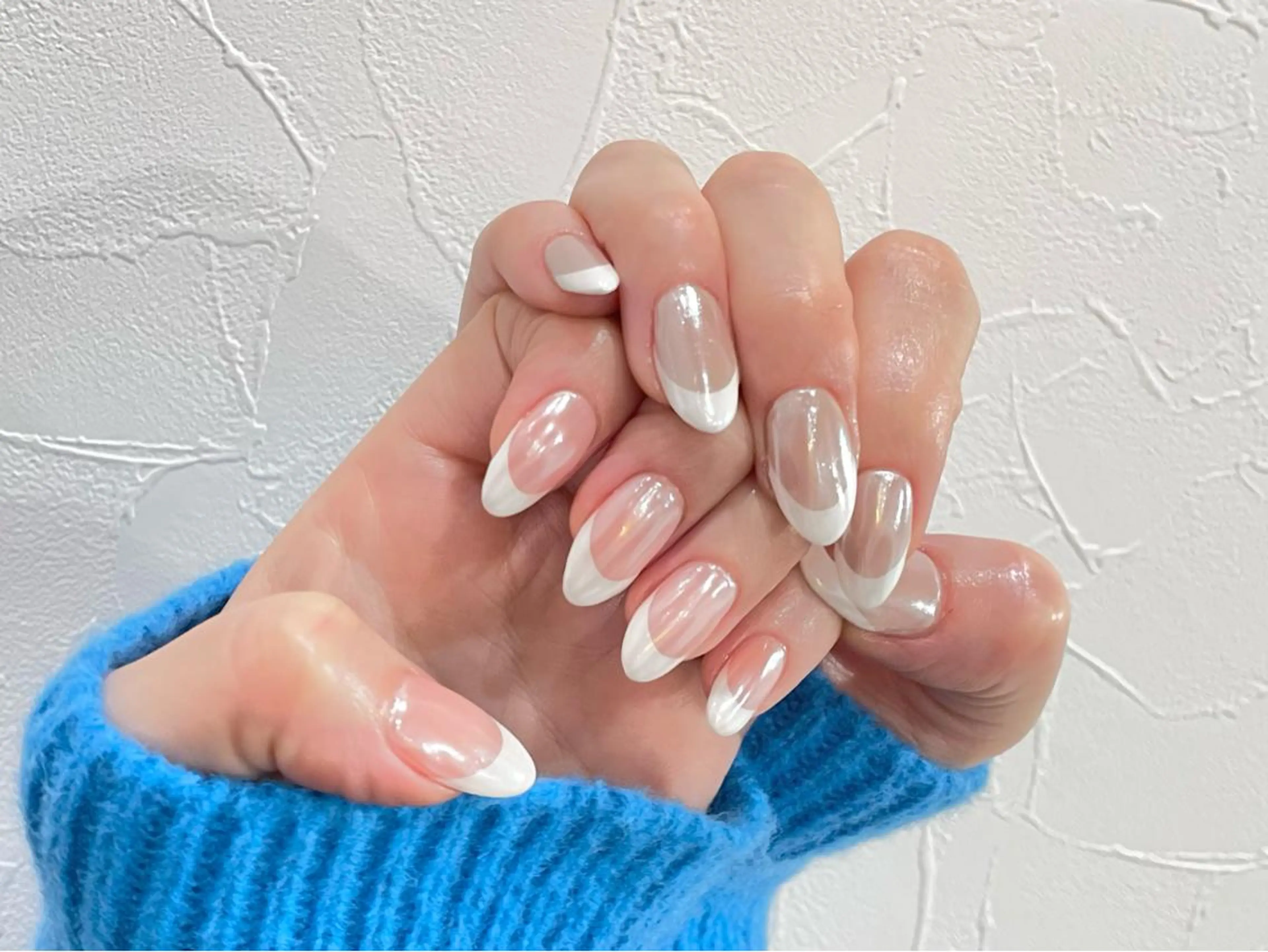 ネイル フレンチネイル ホワイト riri nail所属・riri-nail Rie Endoのネイルデザイン