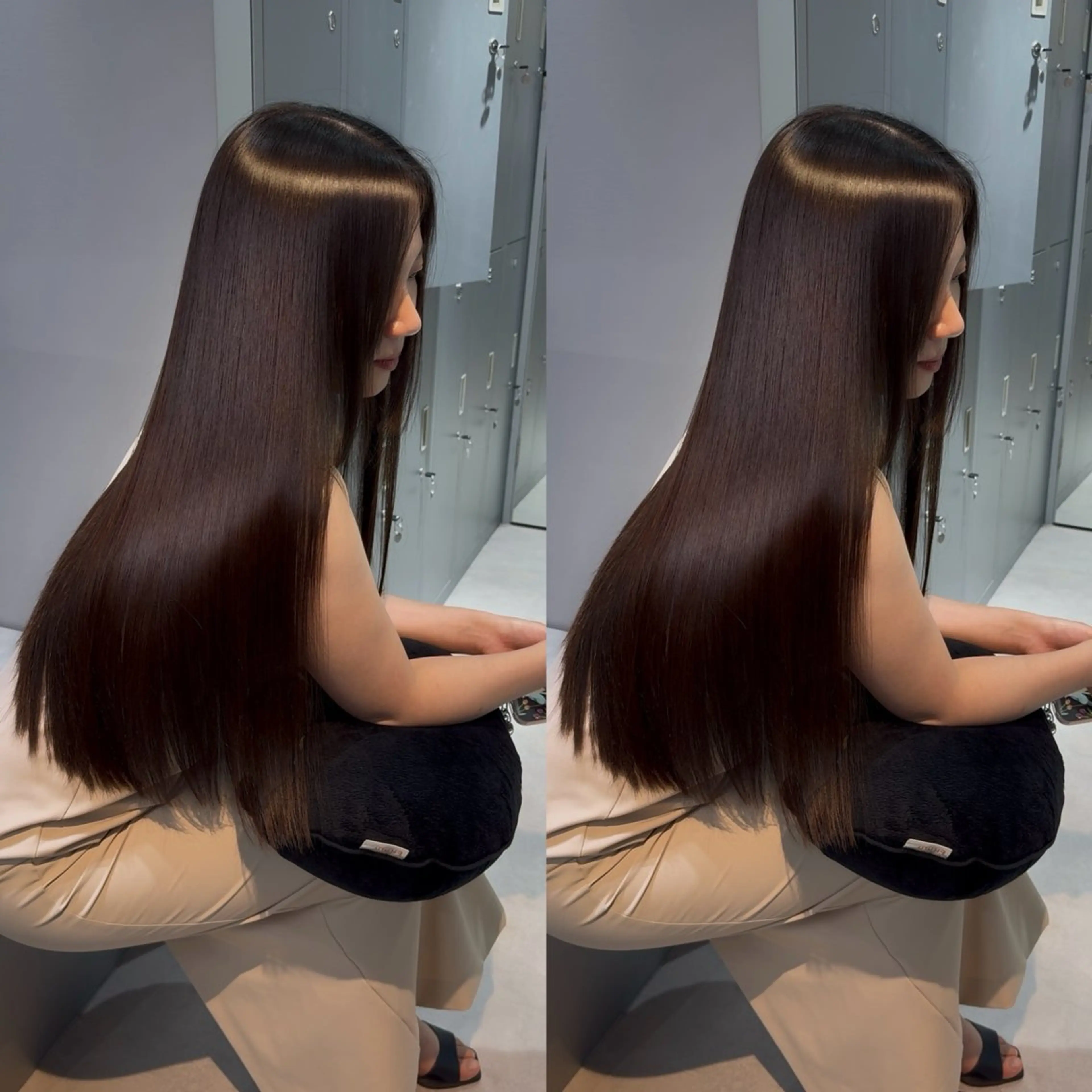 ロング カラー ブリーチ 髪質改善 縮毛矯正 トリートメント カット ヘアカラー トリートメント 髪質改善女性支持率 Ｎｏ．1💍yasuのヘアスタイル