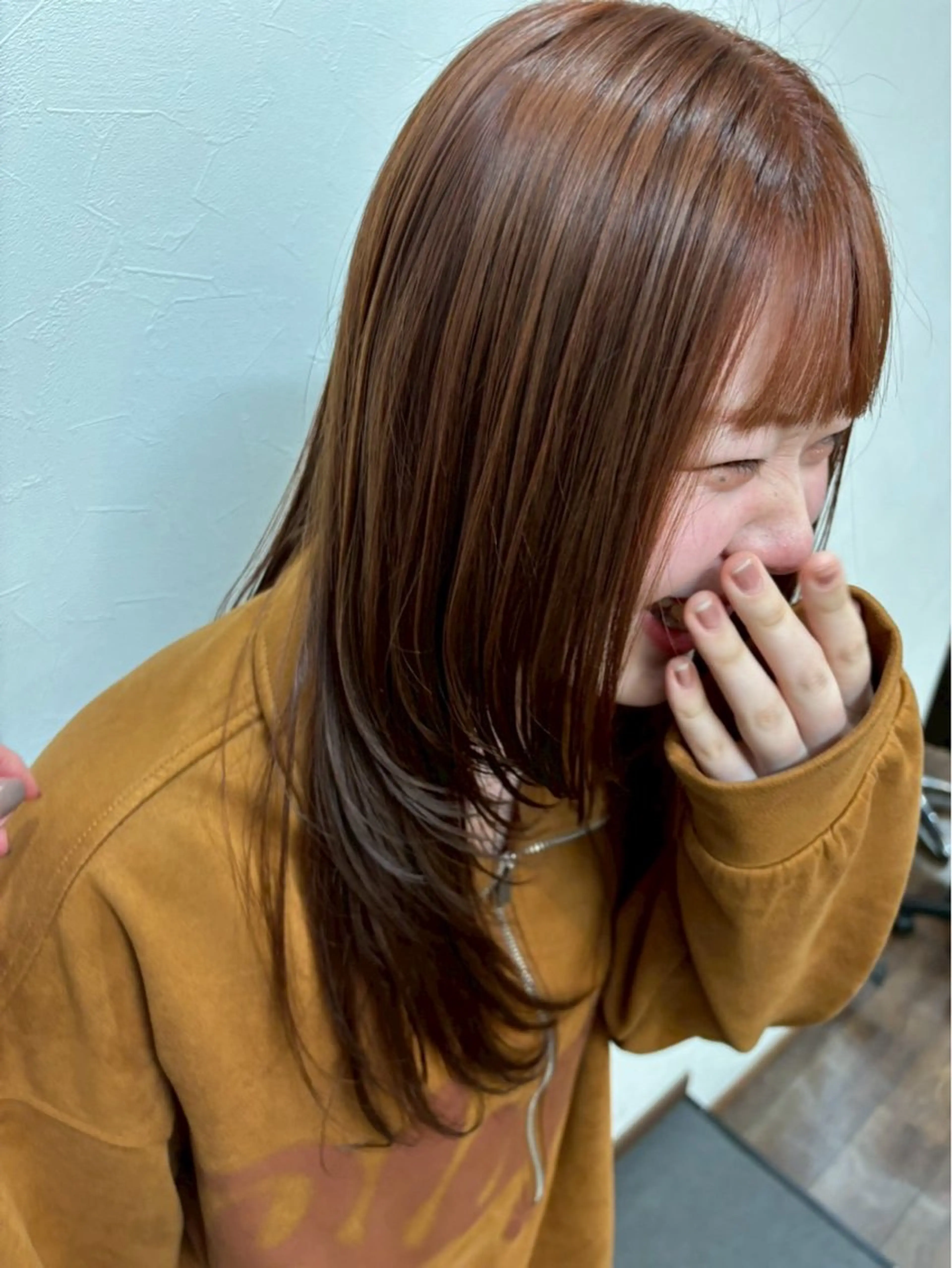 ロング カラー ︎︎☁ティセラ︎︎☁ 透明感カラー🩵のヘアスタイル