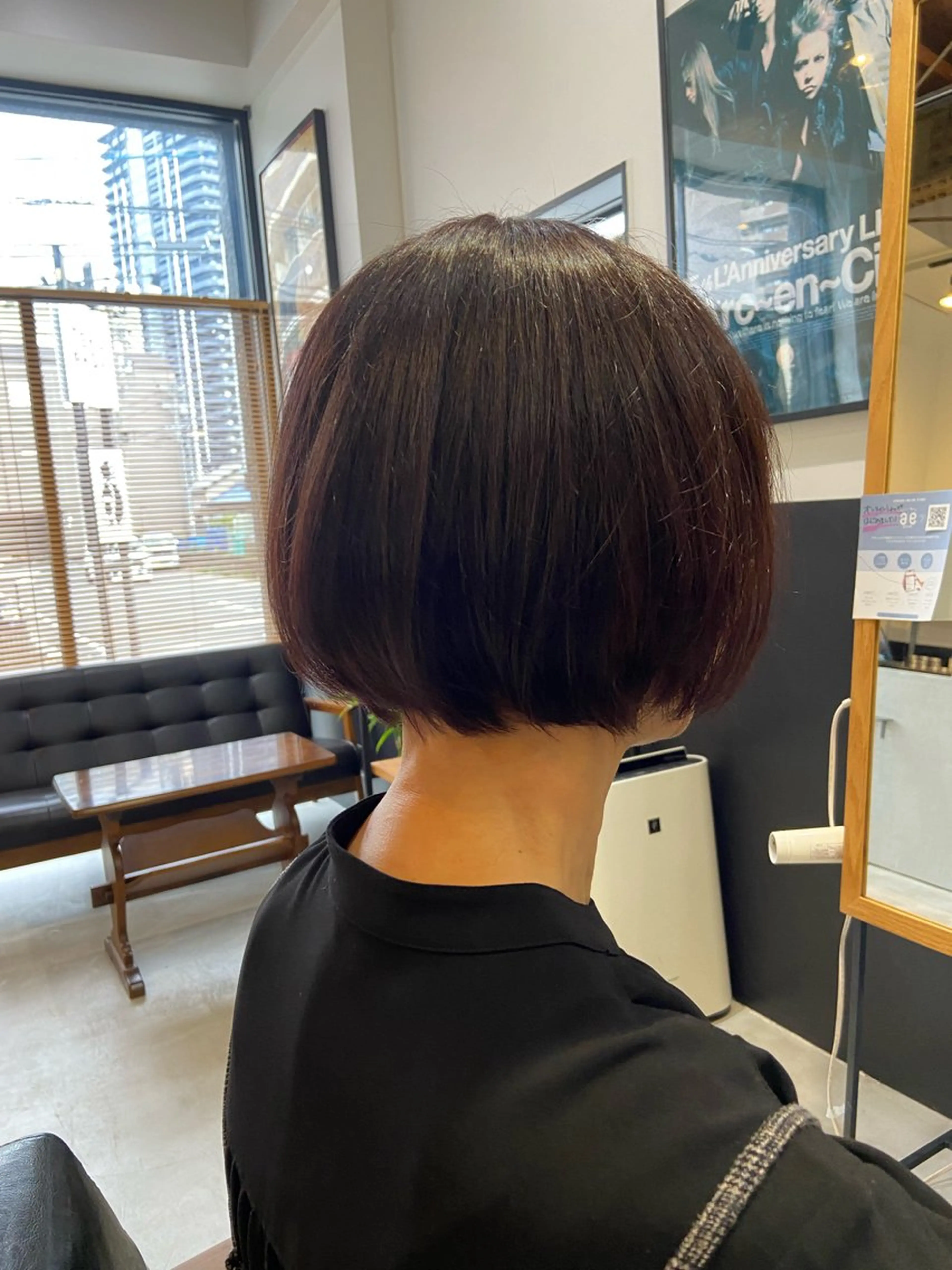 ショート ピンクブラウン ボブ ショートヘア カット ヘアカラー hair salon TOKUNAGA所属・💫縮毛矯正/ カット💫徳永あい子のヘアスタイル